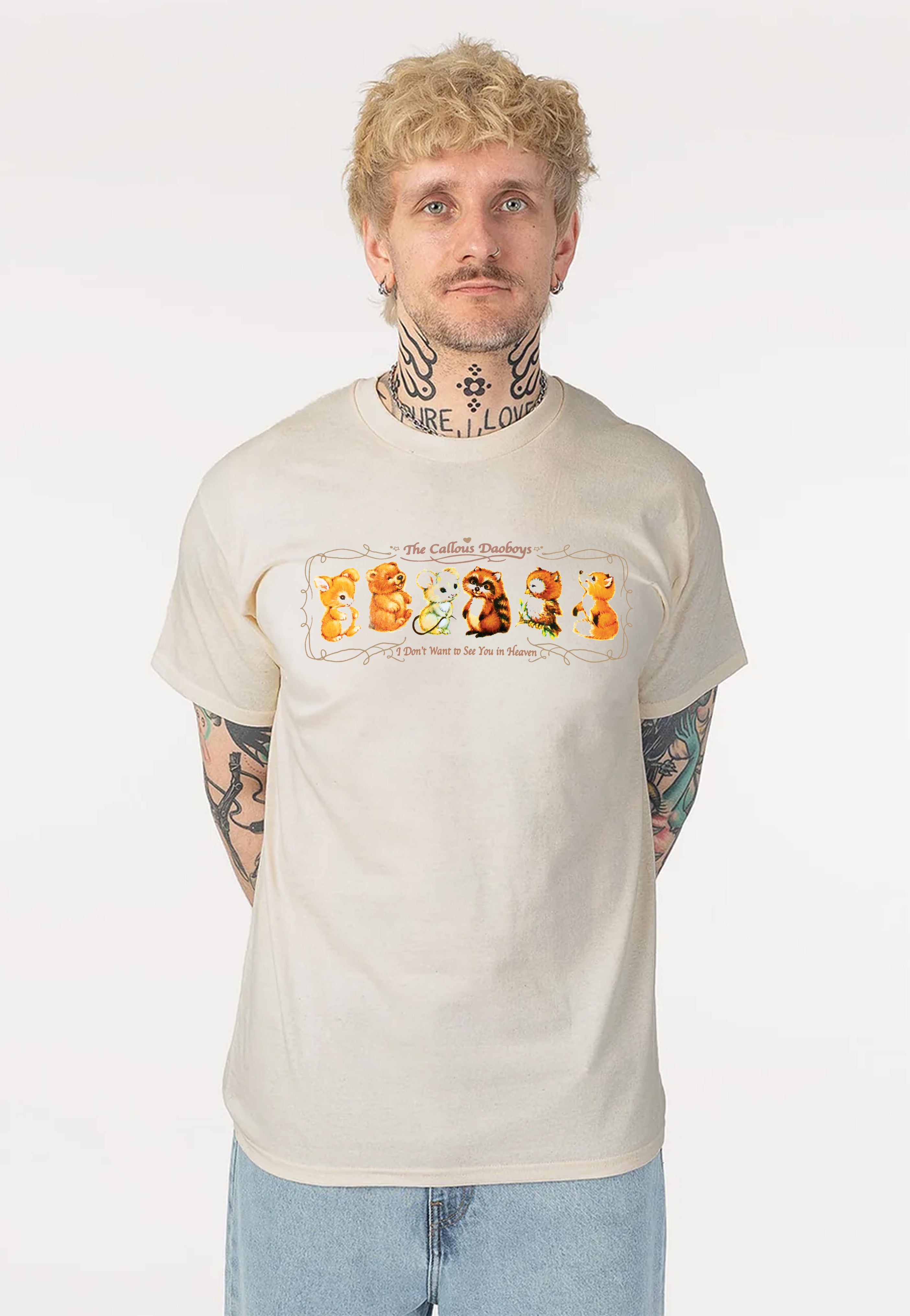 The Callous Daoboys Sweetie Sticker Sand T-Shirt | Men-Image