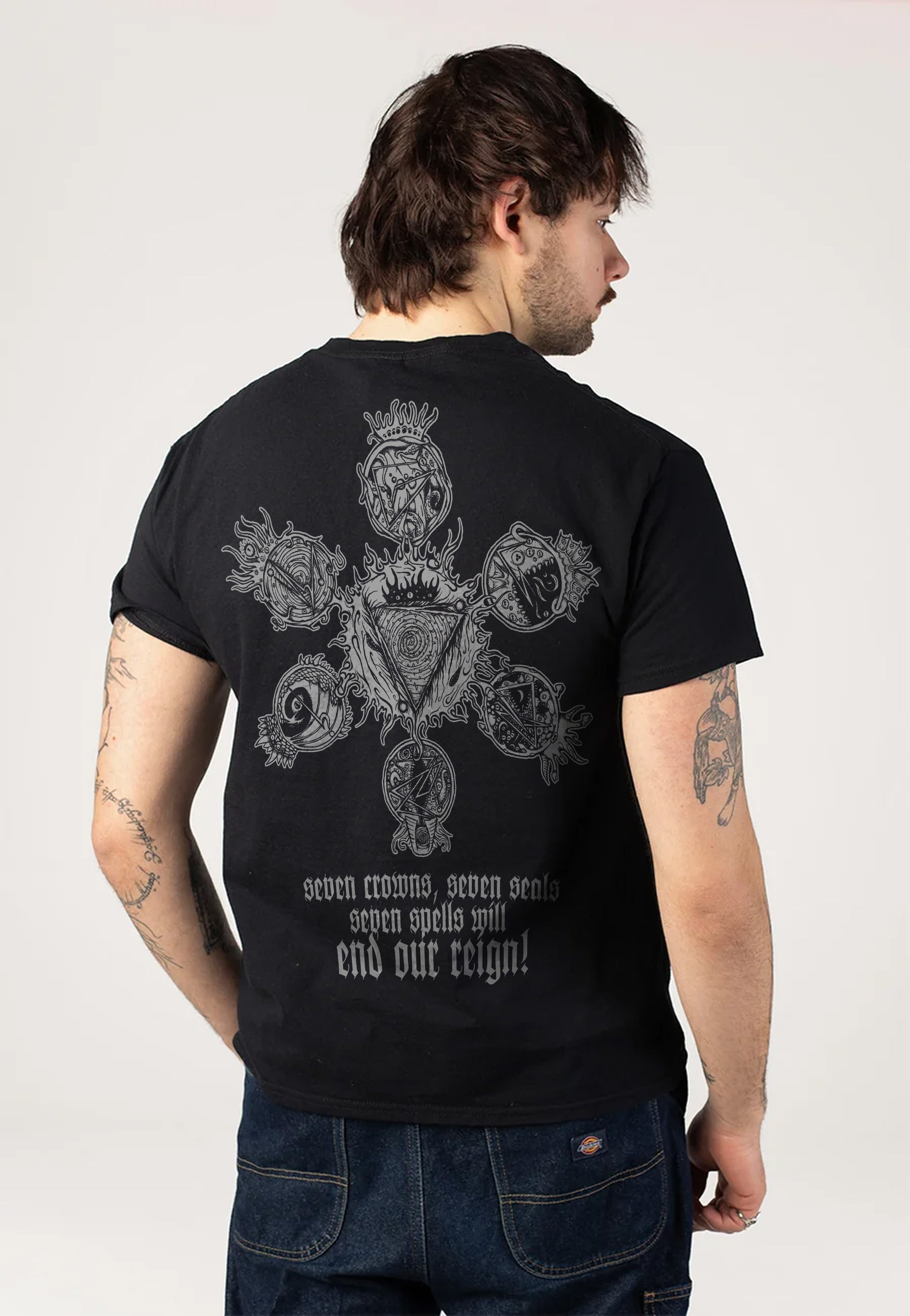 Sulphur Aeon Seven Crowns And Seven Seals BW Camiseta | Men-Image