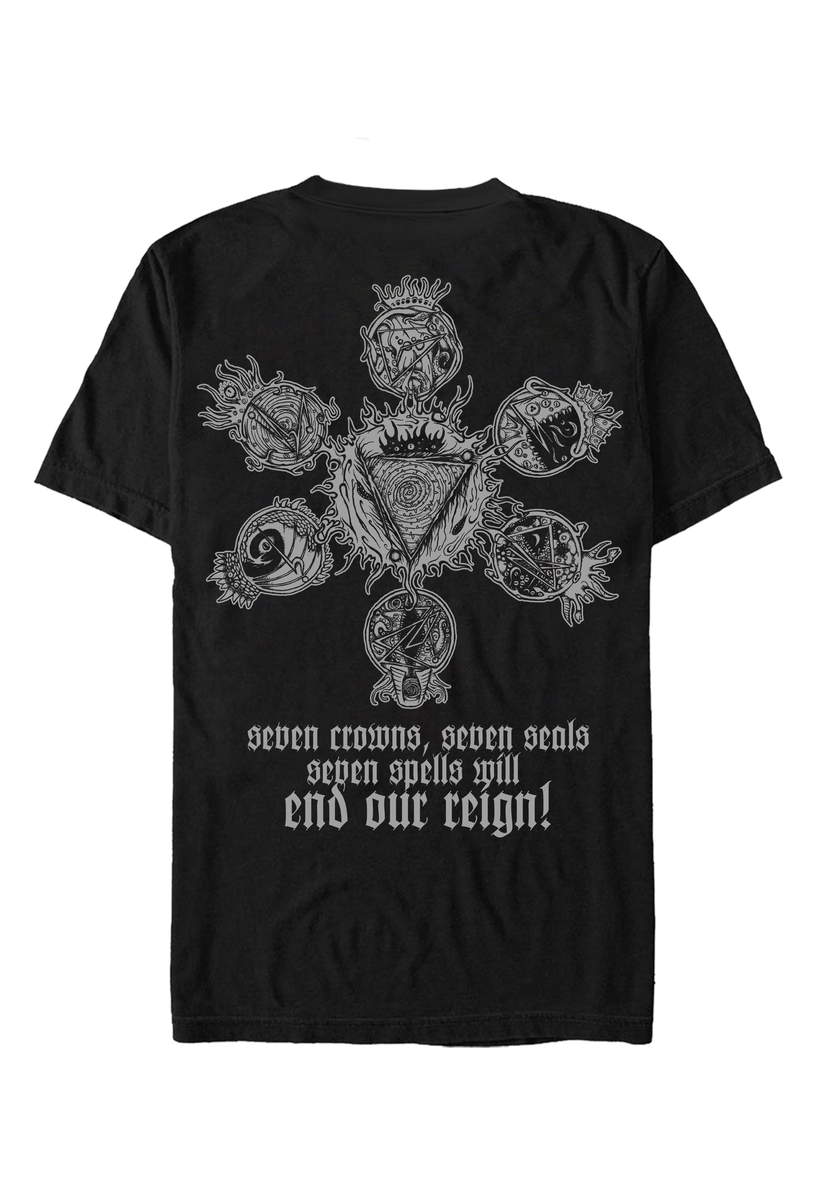 Sulphur Aeon Seven Crowns And Seven Seals BW Camiseta | Neutral-Image