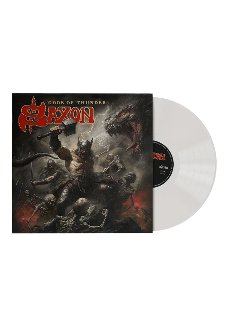 Saxon Gods Of Thunder Transparent Ghost Indie Exclusive Colored Vinyl | Neutral-Image