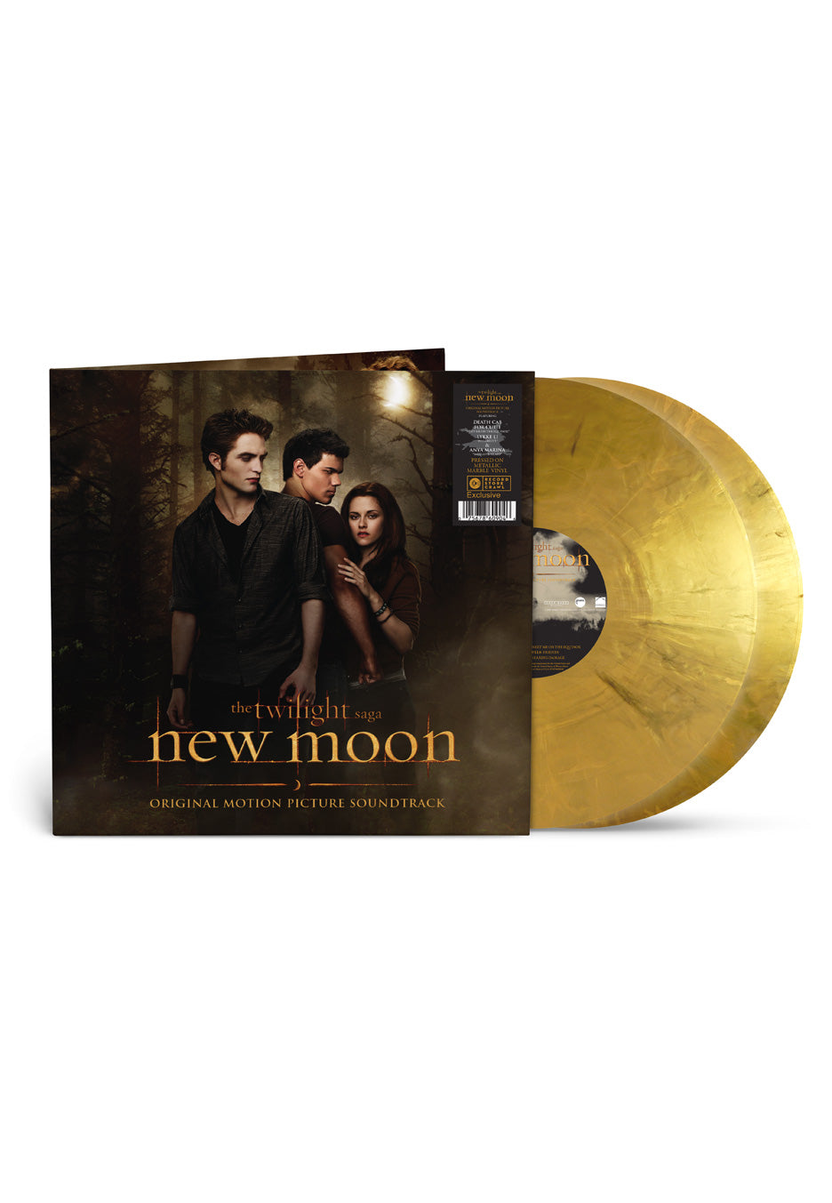 Twilight The Twilight Saga: New Moon Original Motion Picture Soundtrack Metallic Indie Excluisve Marbled 2 Vinyl | Neutral-Image