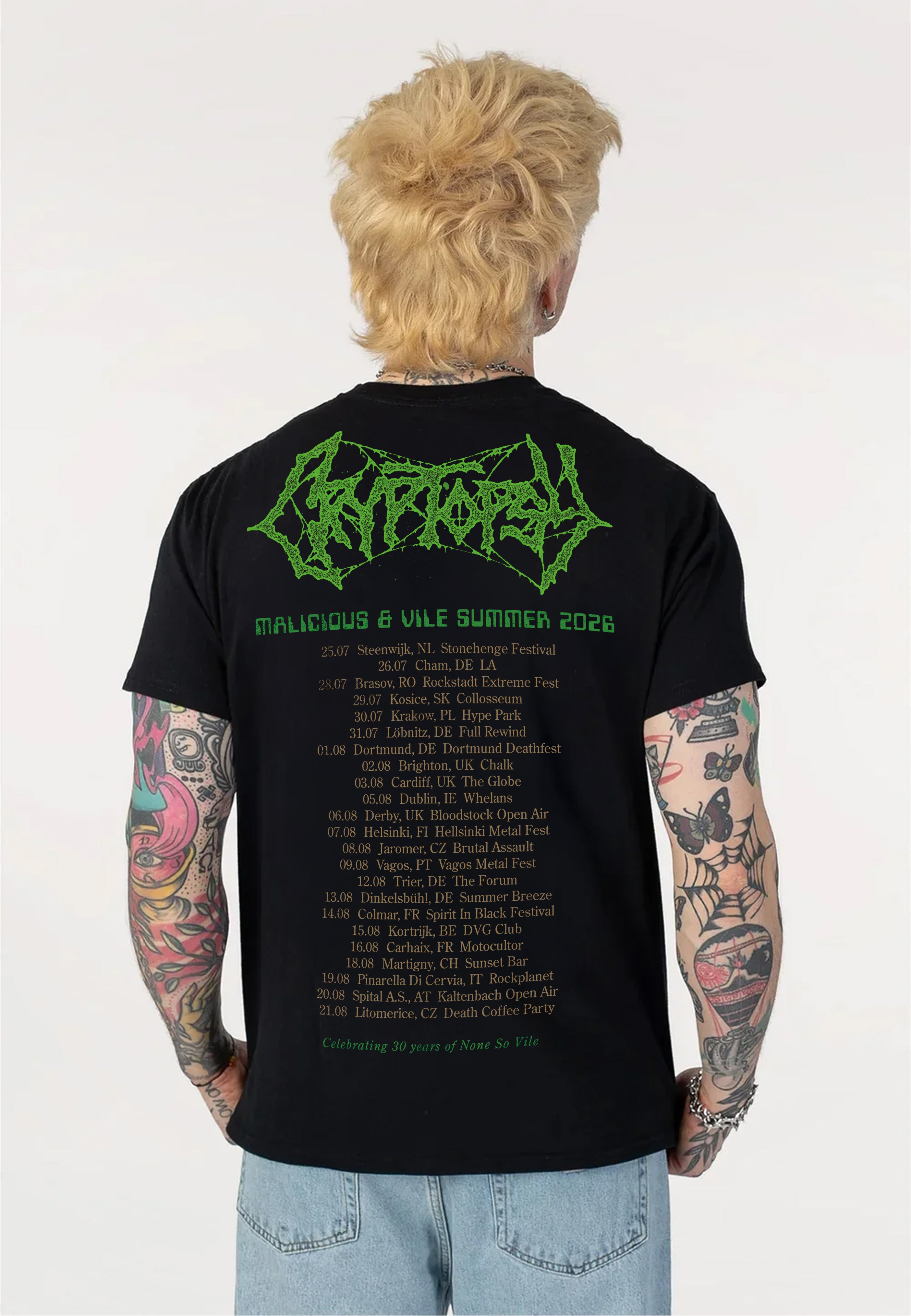 Cryptopsy Malicious & Vile Summer Tour 2026 Tričko | Men-Image