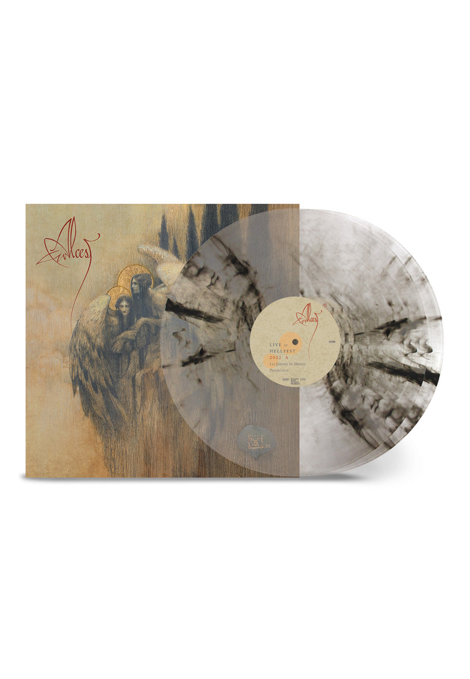 Alcest Live At Hellfest 2022 Ltd. Natural w/Black Smoke Colored 2 Vinyl | Neutral-Image