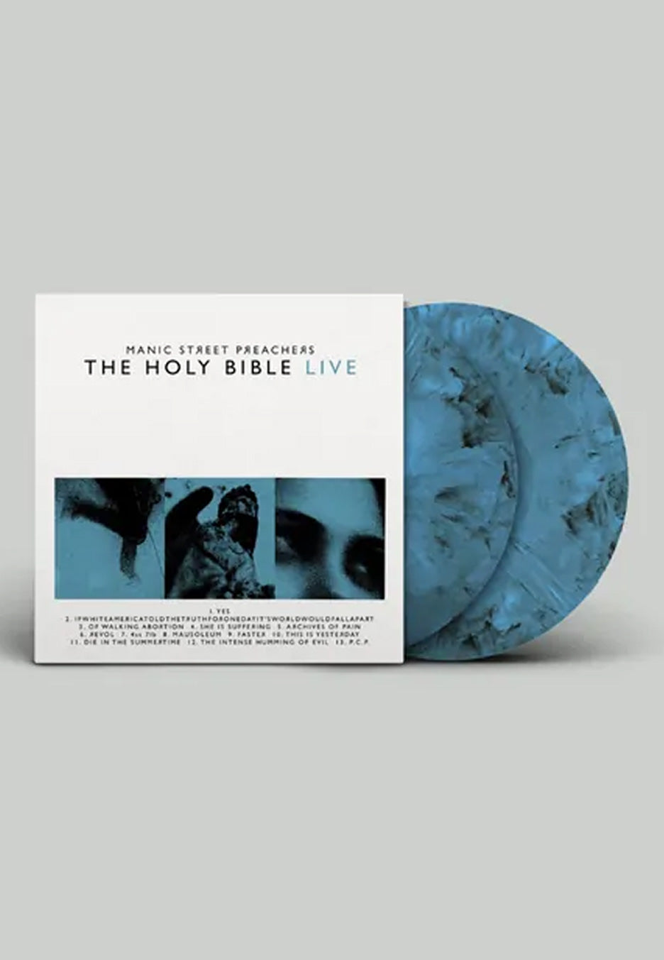 Manic Street Preachers The Holy Bible Live Ltd. Blue/Black Marbled 2 Vinyl | Neutral-Image