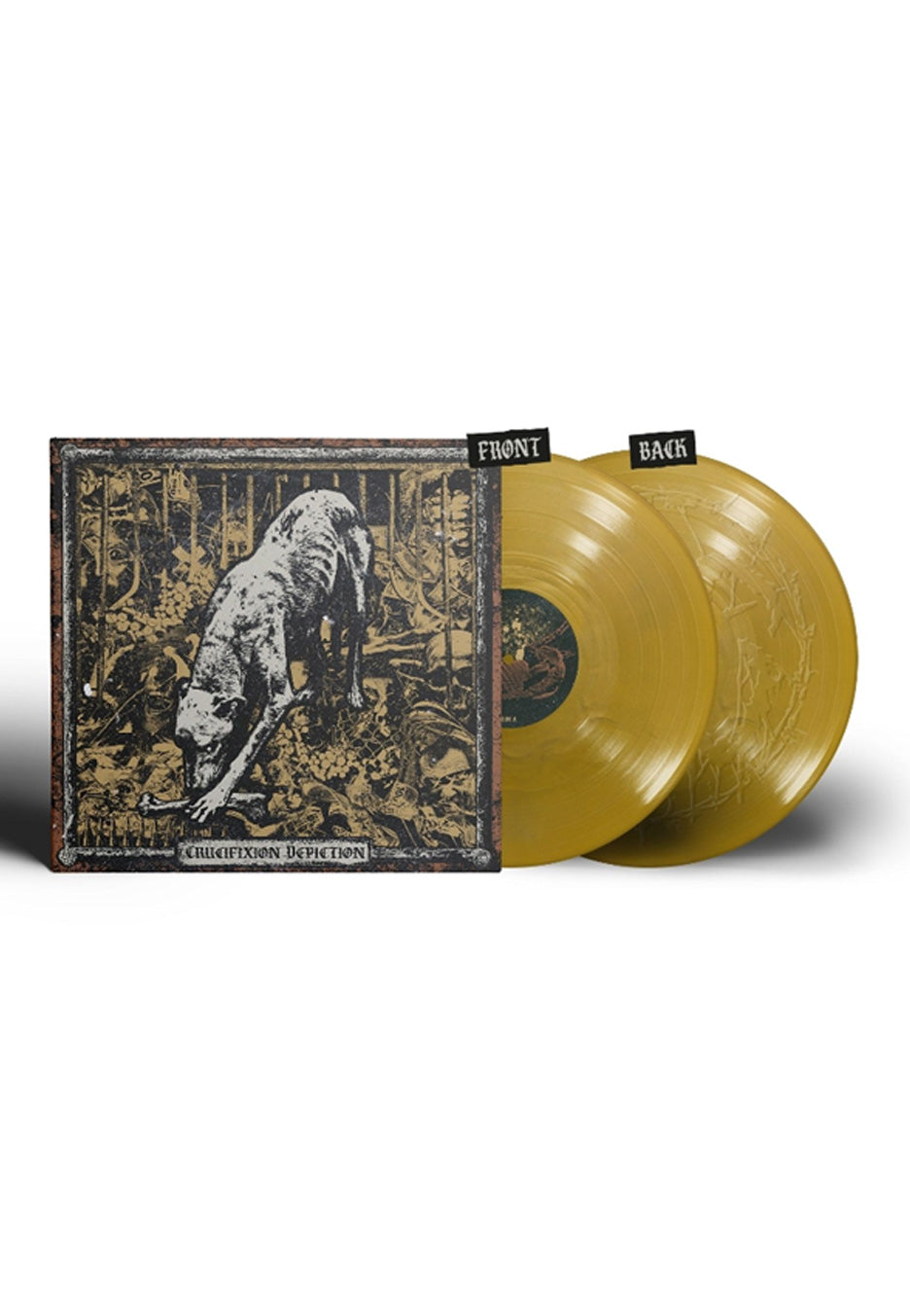 Get The Shot Crucifixion Depiction EP Ltd. Gold Colored Vinyl | Neutral-Image