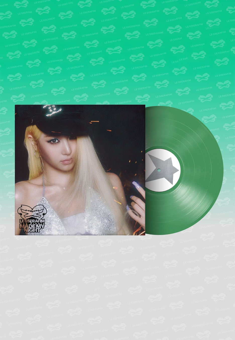 Le Sserafim Made My Night Ltd. Spring Green Colored Vinyl | Neutral-Image