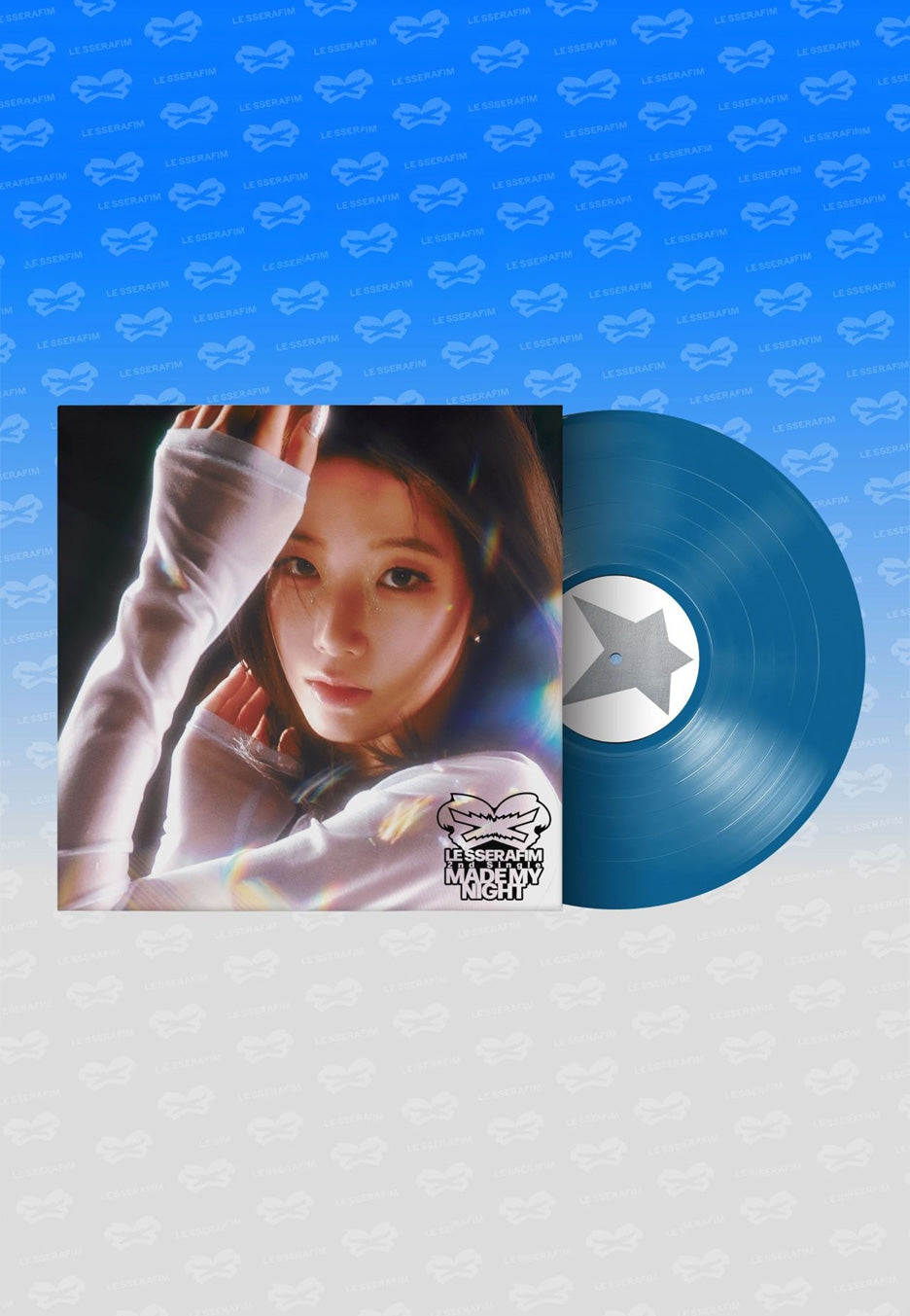 Le Sserafim Made My Night Ltd. Sky Blue Colored Vinyl | Neutral-Image