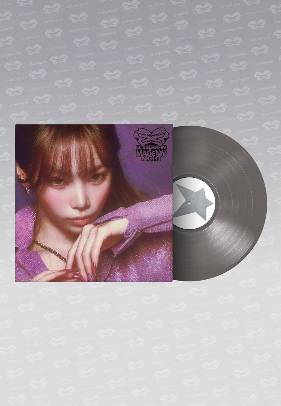 Le Sserafim Made My Night Ltd. Chic Silver Colored Vinyl | Neutral-Image
