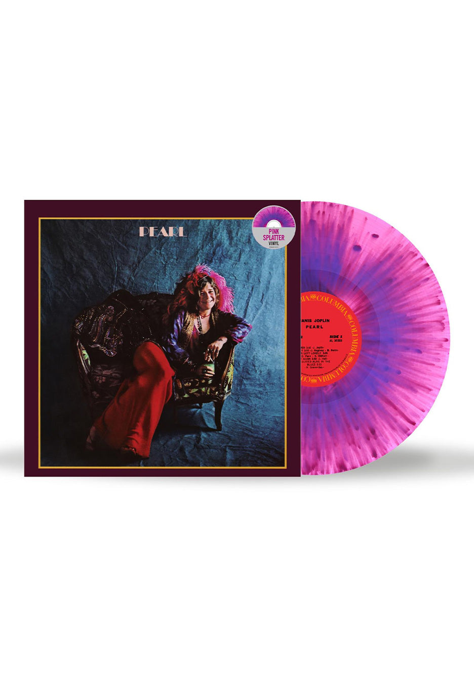 Janis Joplin Pearl Ltd. Pink Splattered Vinyl | Neutral-Image