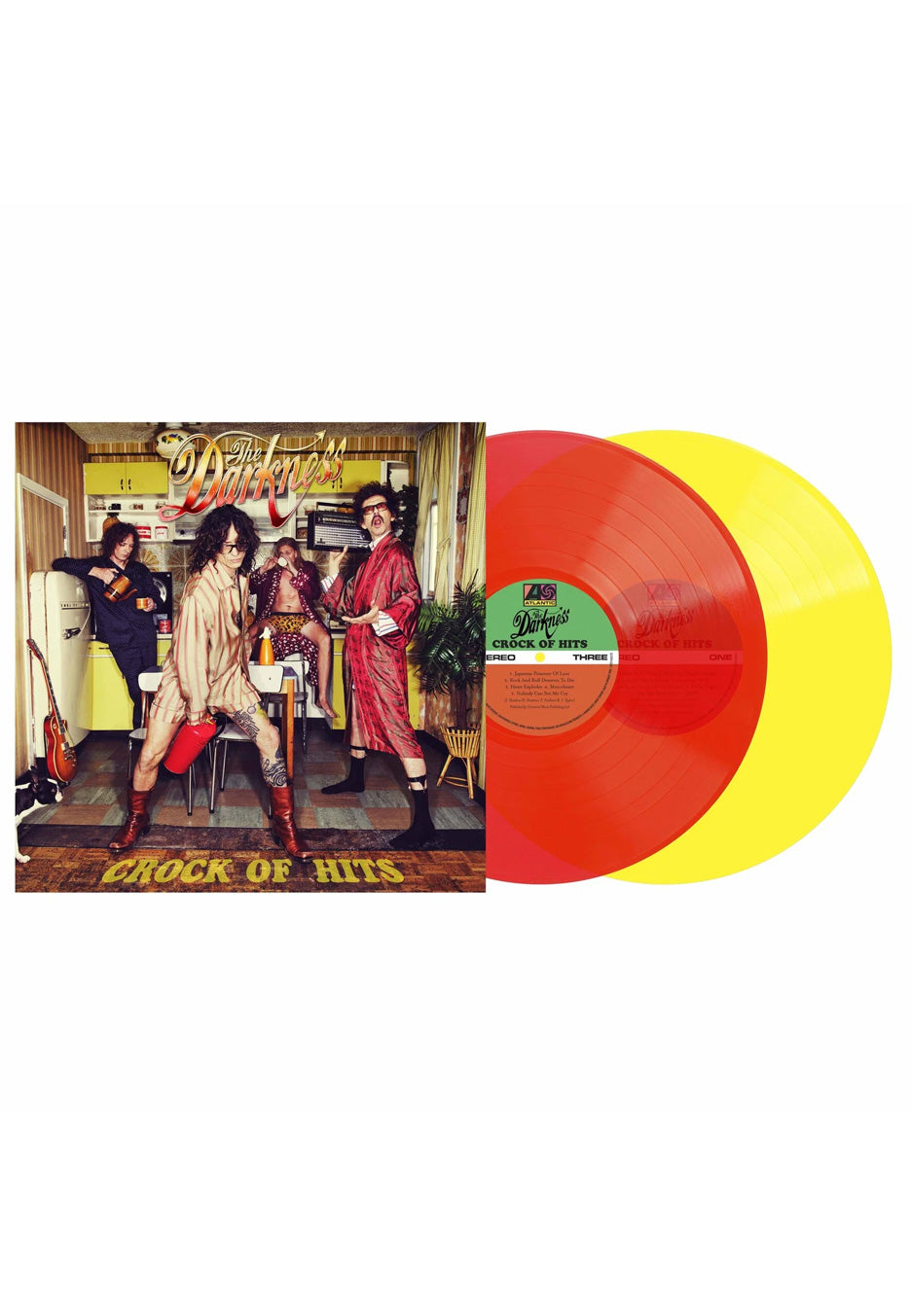 The Darkness Crock Of Hits Ltd. Red & Yellow Colored 2 Vinyl | Neutral-Image