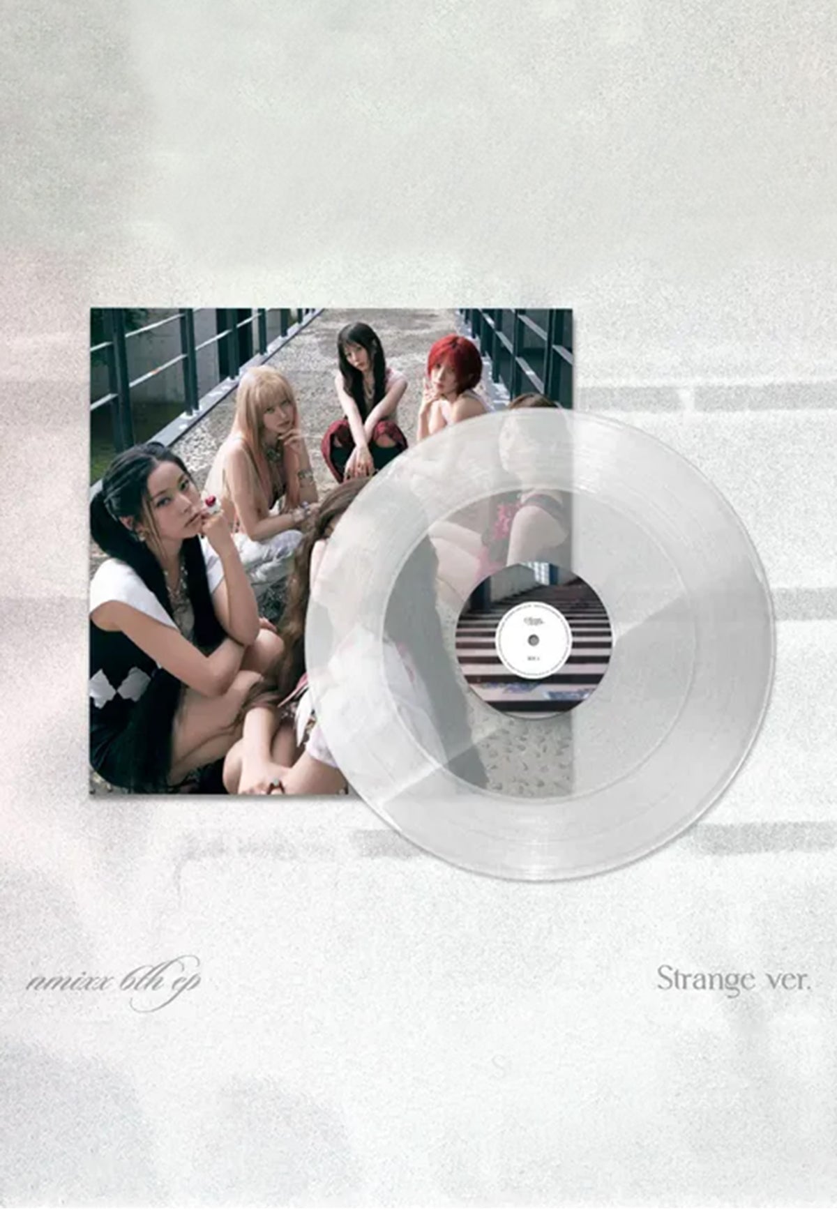 NMIXX Strange Muse (Strange Version) Ltd. Clear Glitter Colored Vinyl | Neutral-Image