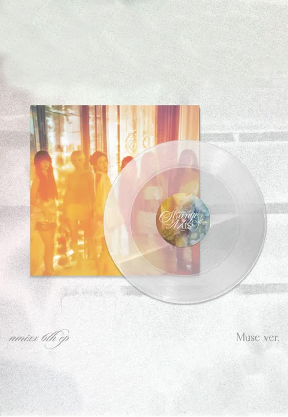 NMIXX Strange Muse (Muse Version) Ltd. Clear Glitter Colored Vinyl | Neutral-Image
