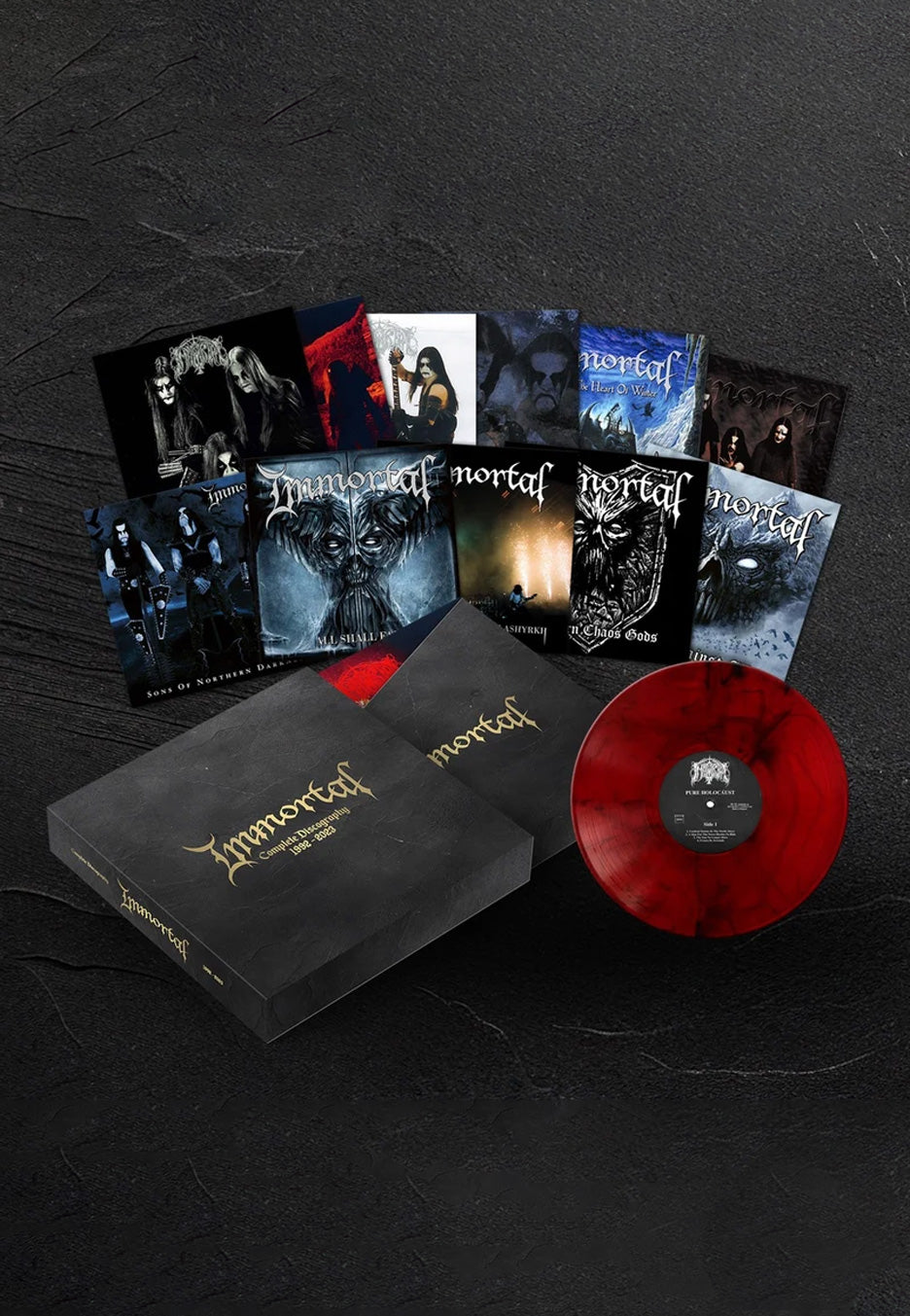 Immortal Complete Discography 1992-2023 Ltd. Red w/ Black Smoke Colored 13 Vinyl Boxset | Neutral-Image