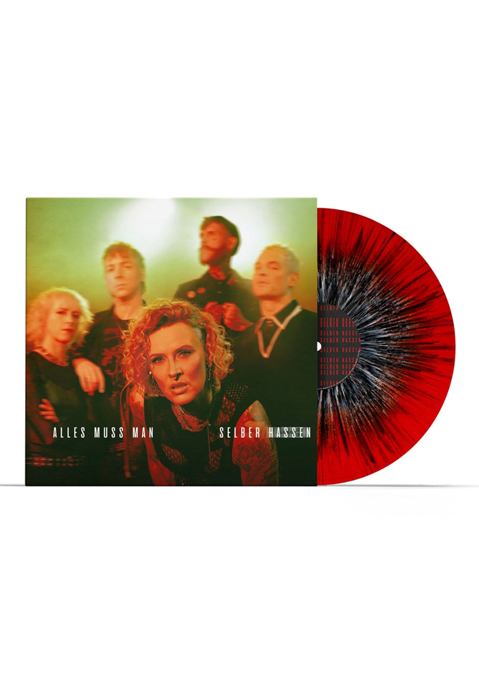 Jennifer Rostock Alles Muss Man Selber Hassen Ltd. Signed Red w/ Black/White Splattered Vinyl | Neutral-Image