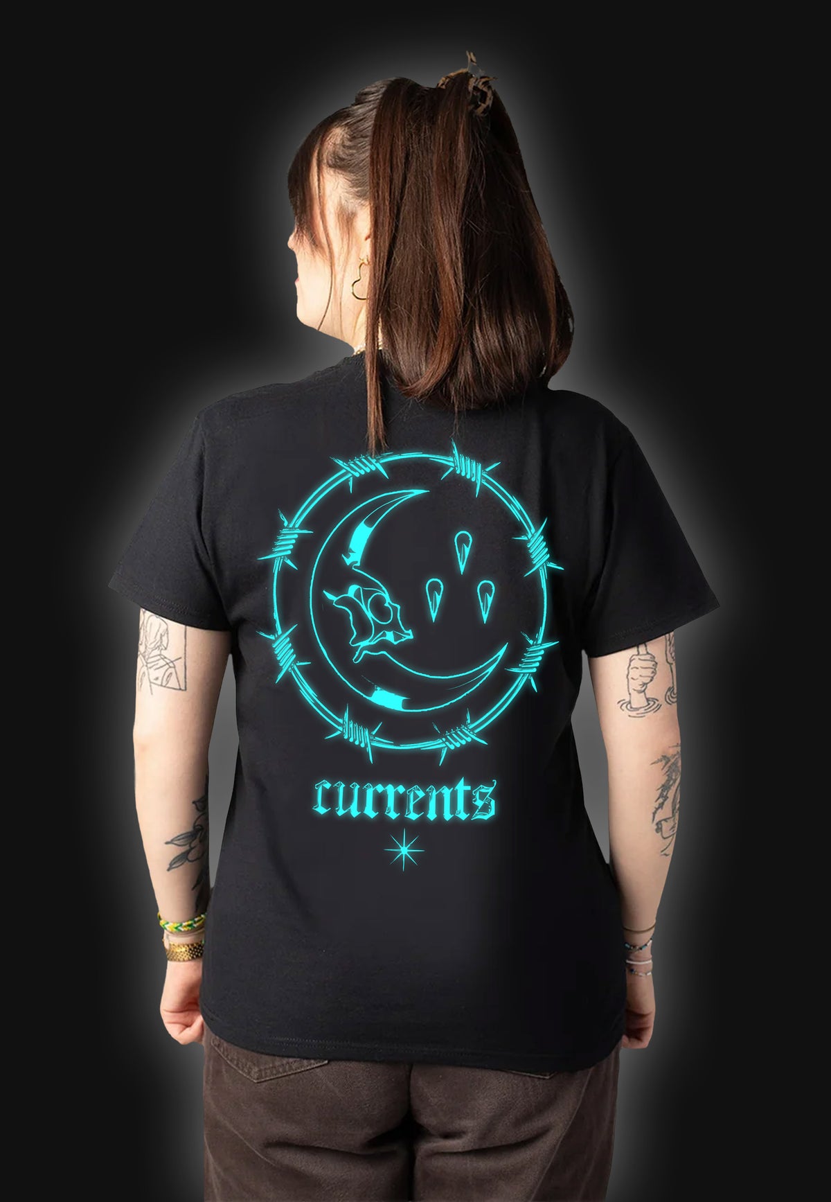Currents Moon Limited Glow In Dark Camiseta | Women-Image