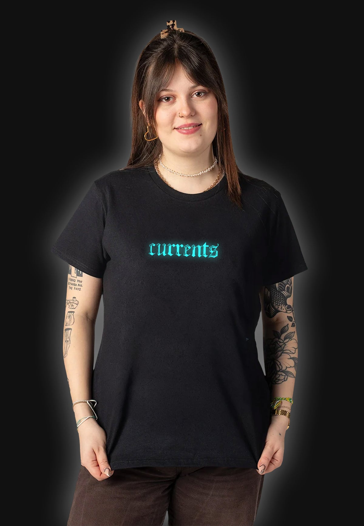 Currents Moon Limited Glow In Dark Camiseta | Women-Image
