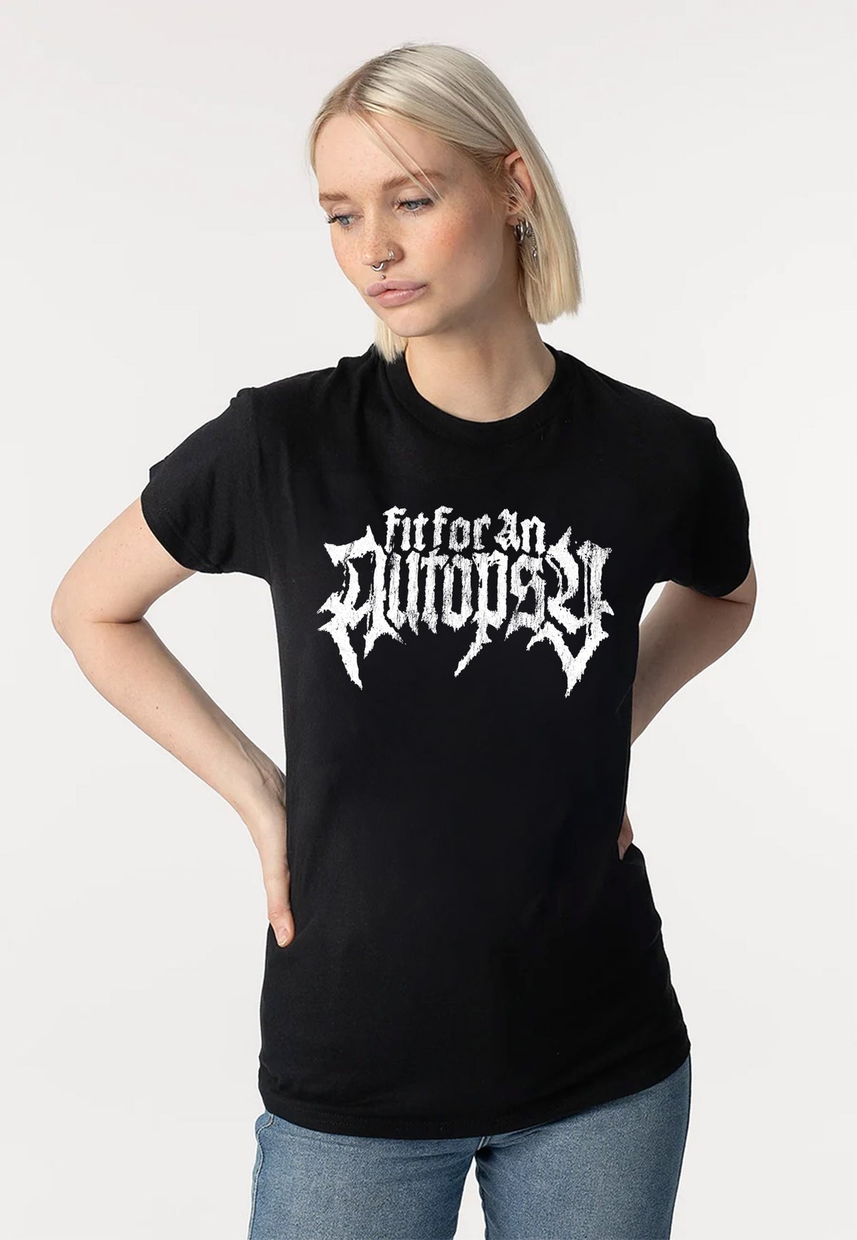 Fit For An Autopsy Logo Limited Glow In Dark T-Shirt | Women-Image
