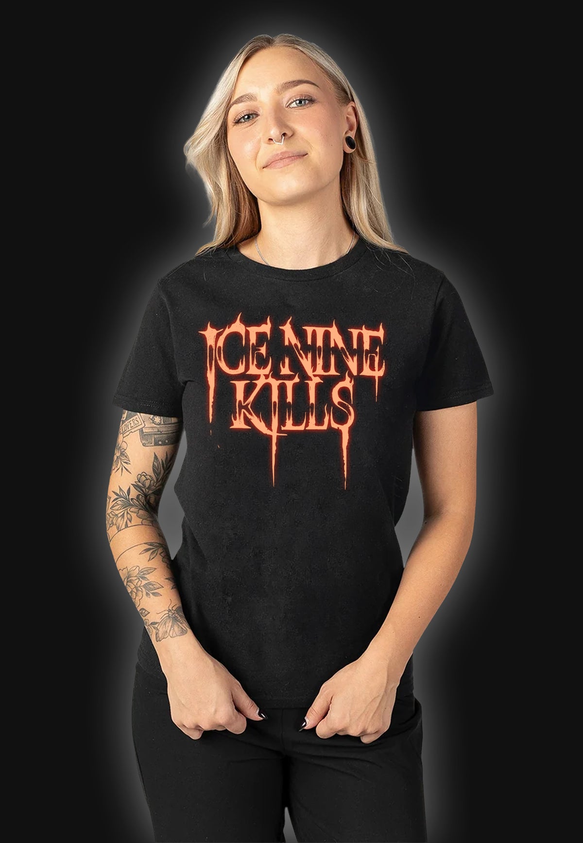 Ice Nine Kills A Grave Mistake Limited Glow In Dark T-paita | Women-Image
