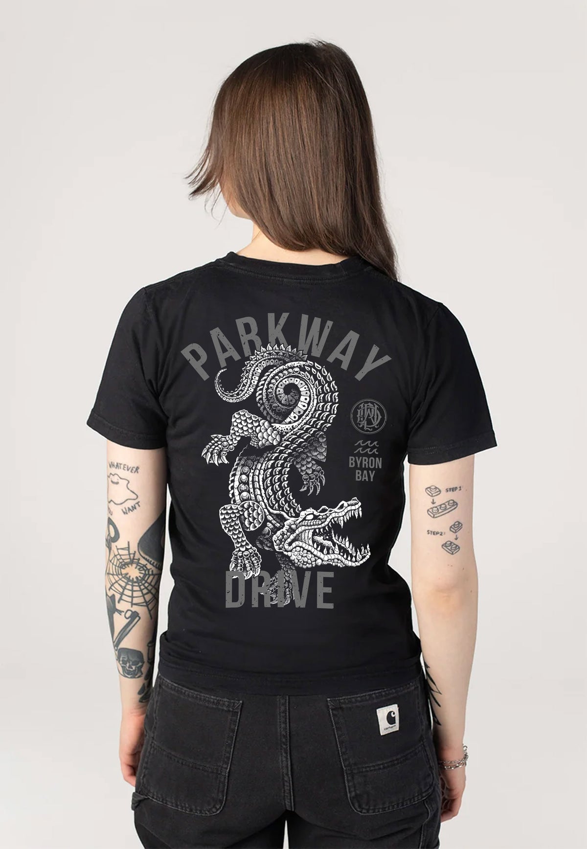 Parkway Drive Croc Limited Glow In Dark T-paita | Women-Image