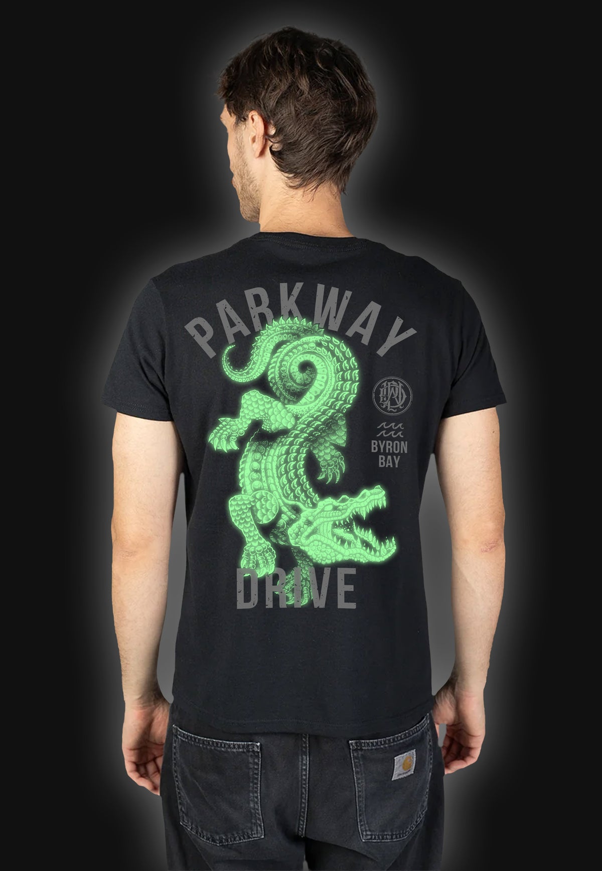 Parkway Drive Croc Limited Glow In Dark T-Shirt | Men-Image