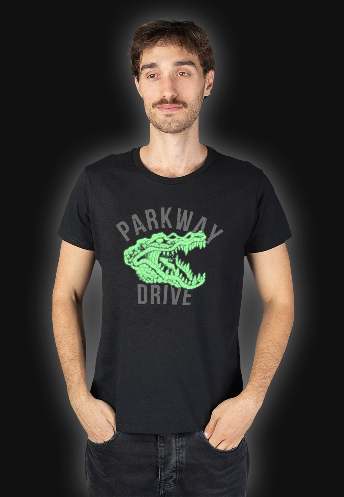 Parkway Drive Croc Limited Glow In Dark T-Shirt | Men-Image
