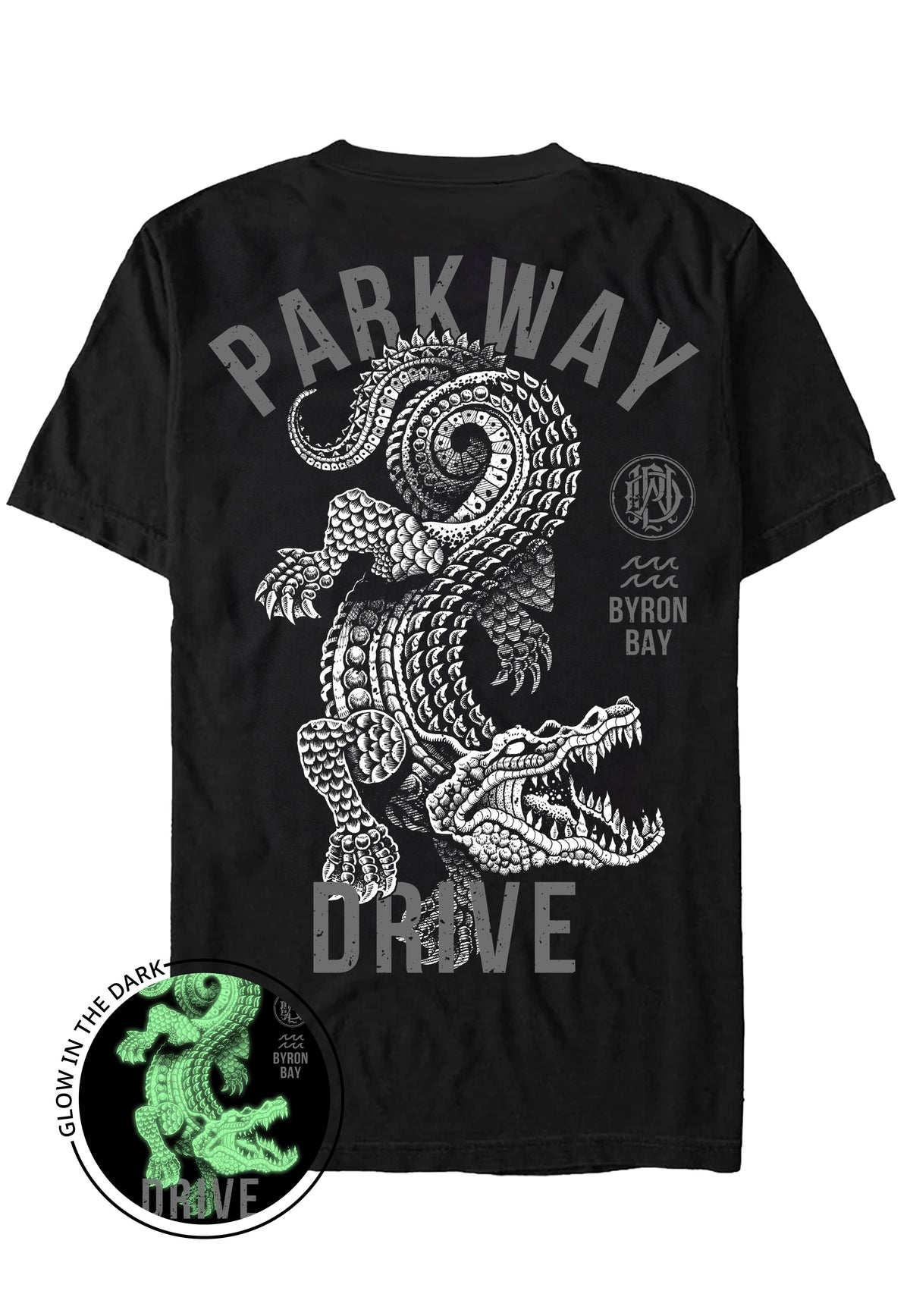 Parkway Drive Croc Limited Glow In Dark T-Shirt | Neutral-Image