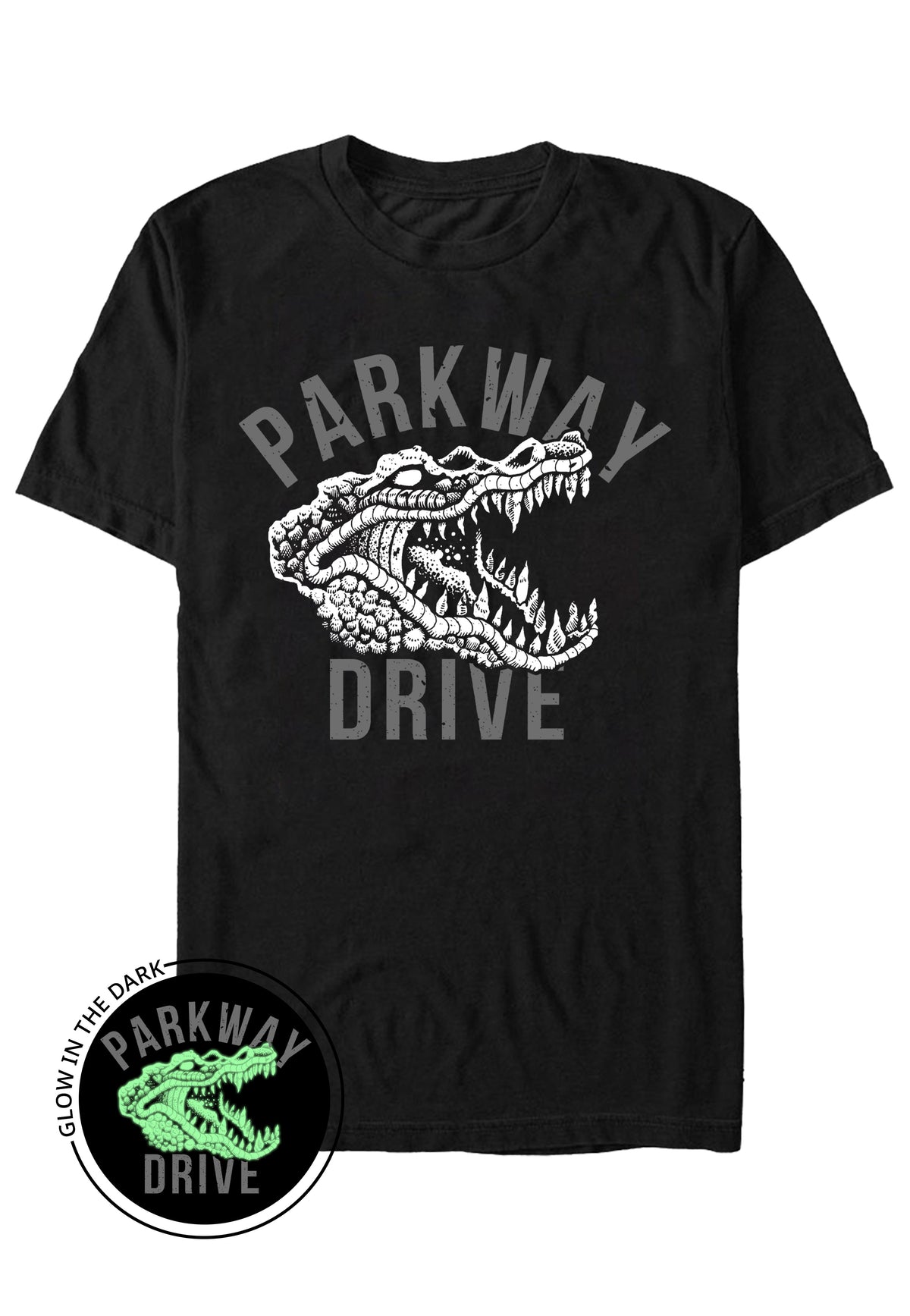 Parkway Drive Croc Limited Glow In Dark T-Shirt | Neutral-Image