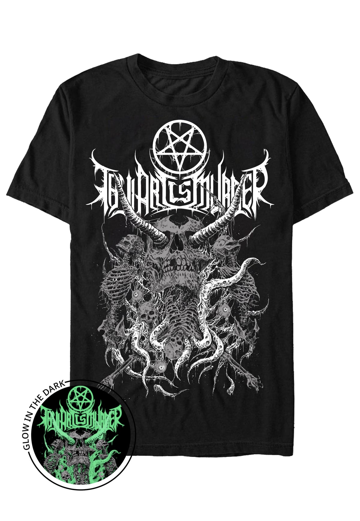 Thy Art Is Murder Skull Limited Glow In Dark T-Shirt | Neutral-Image