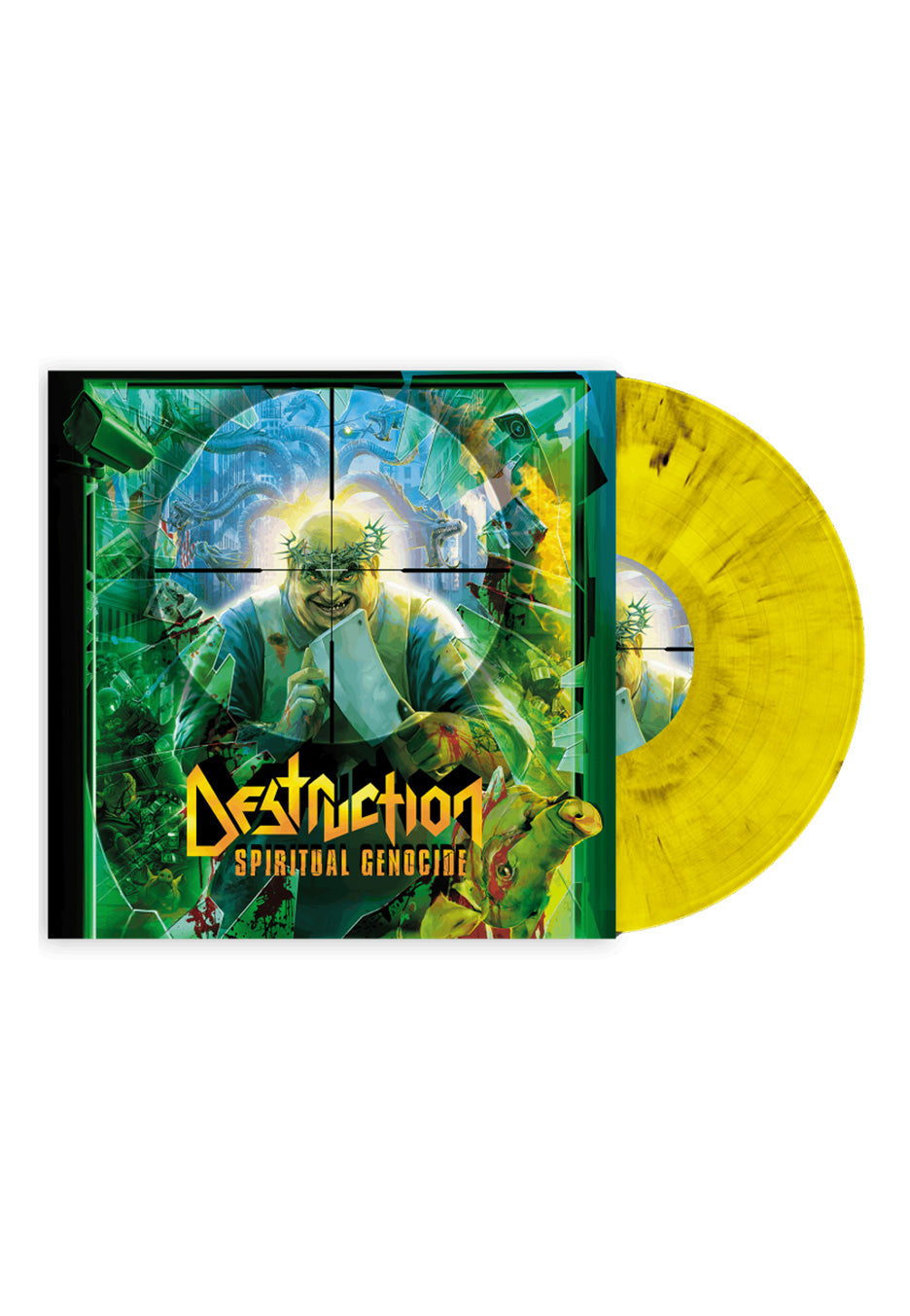 Destruction Spiritual Genocide Ltd. Yellow Marbled Vinyl | Neutral-Image