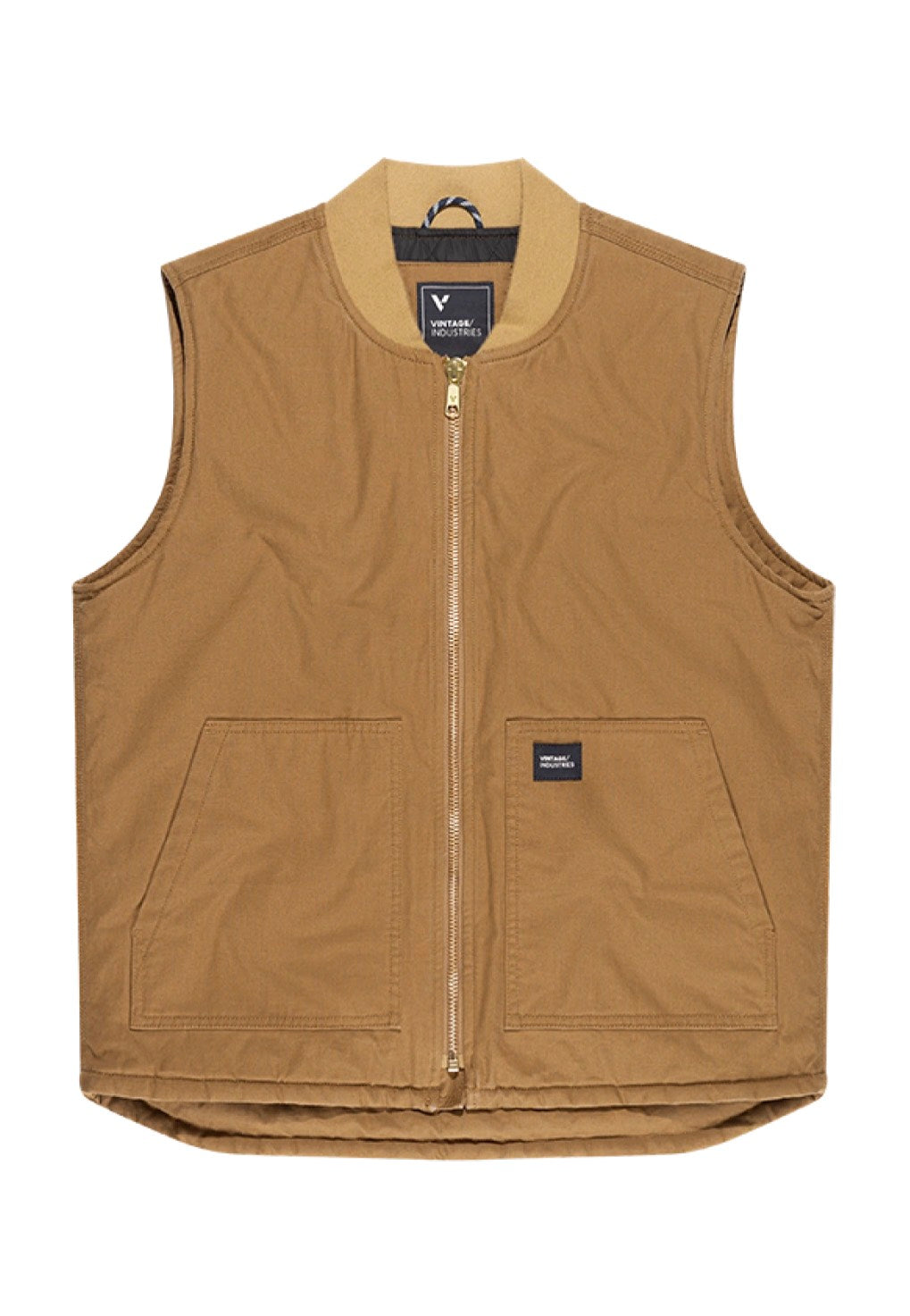 Vintage Industries - Hallet Bodywarmer Dark Tan - Vest | Men-Image