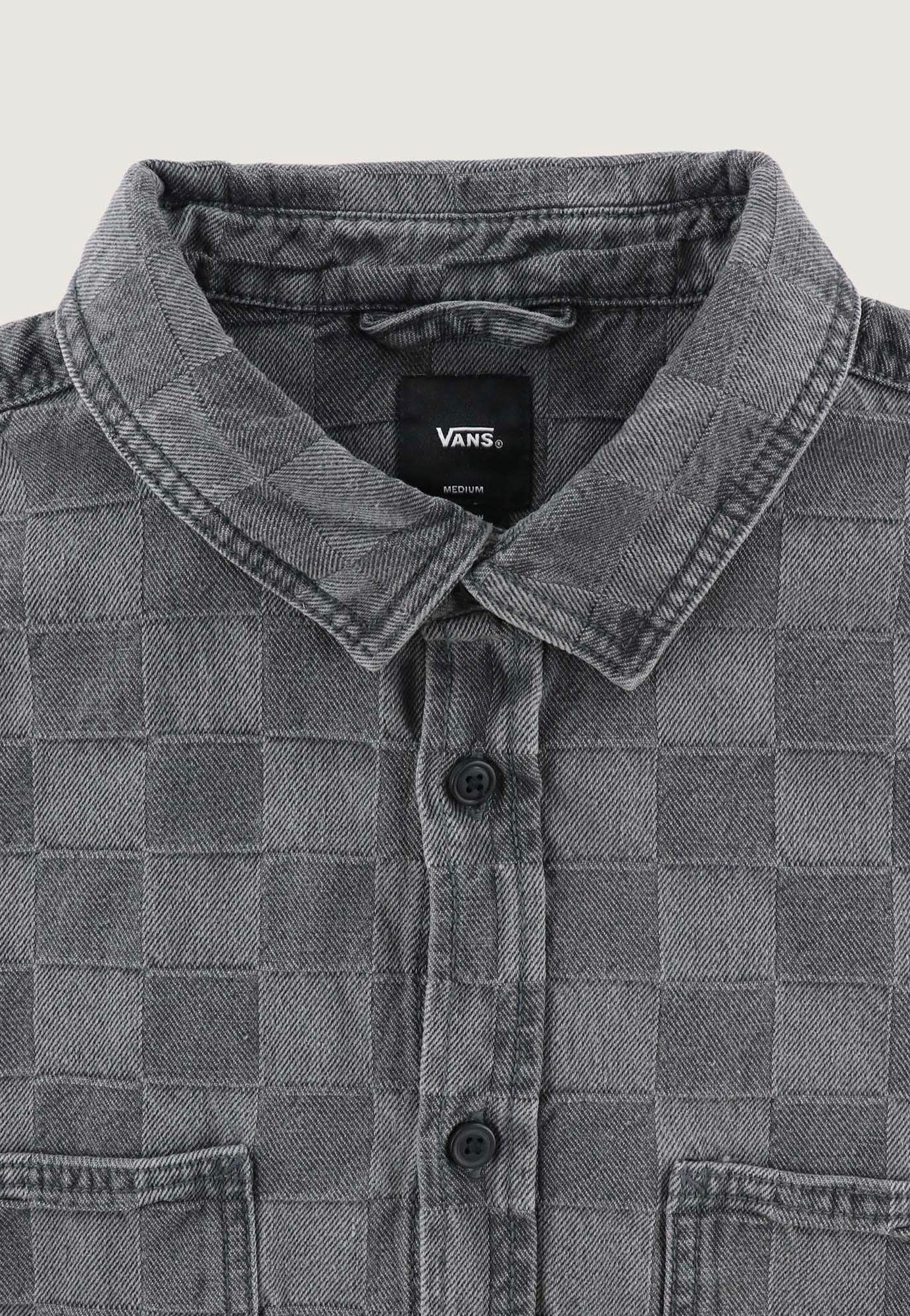 Vans - Hastings Checkerboard Denin Woven Faded Black - Shirt | Men-Image