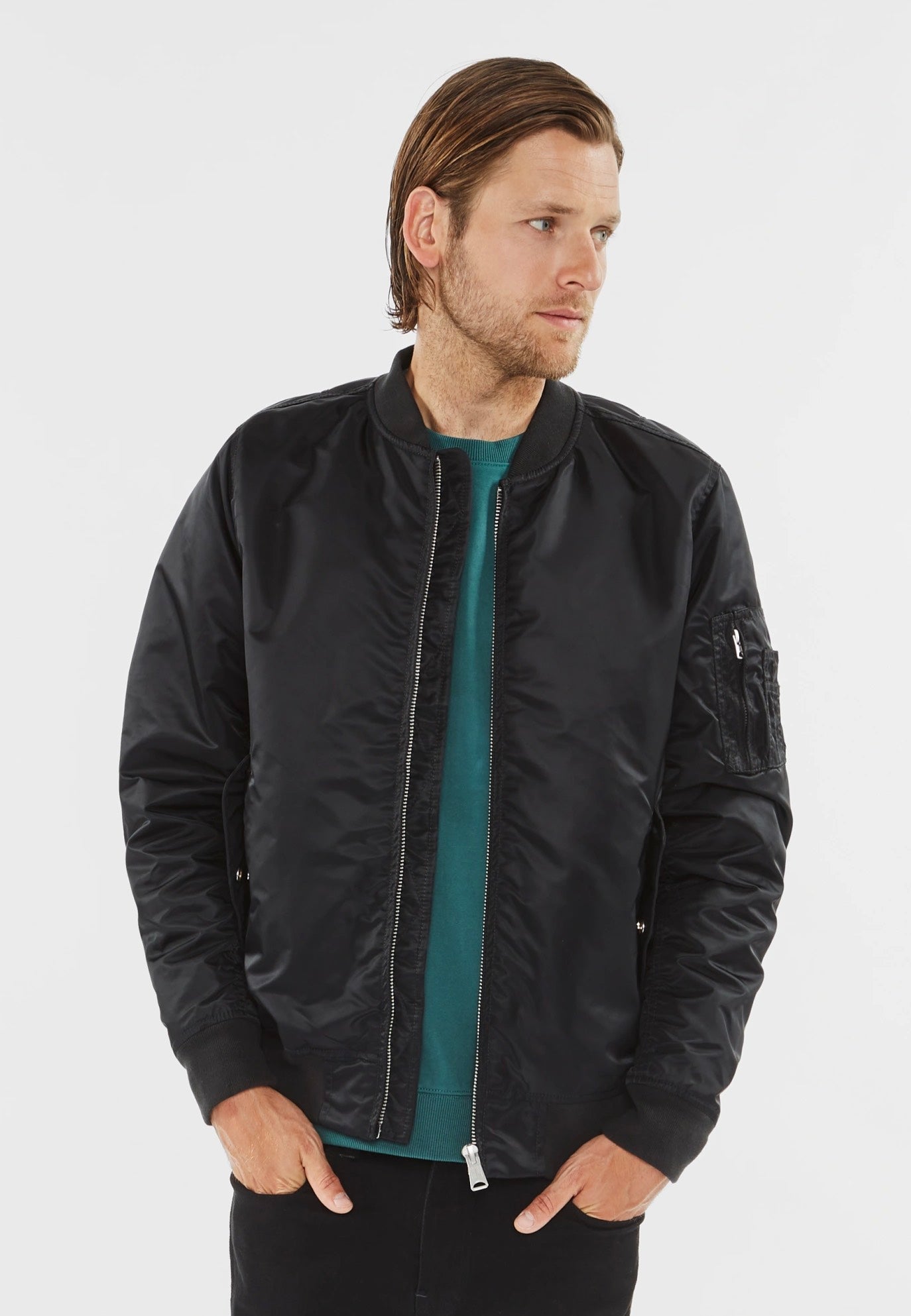 Vintage Industries - Welder MA1 Black - Jacket | Men-Image