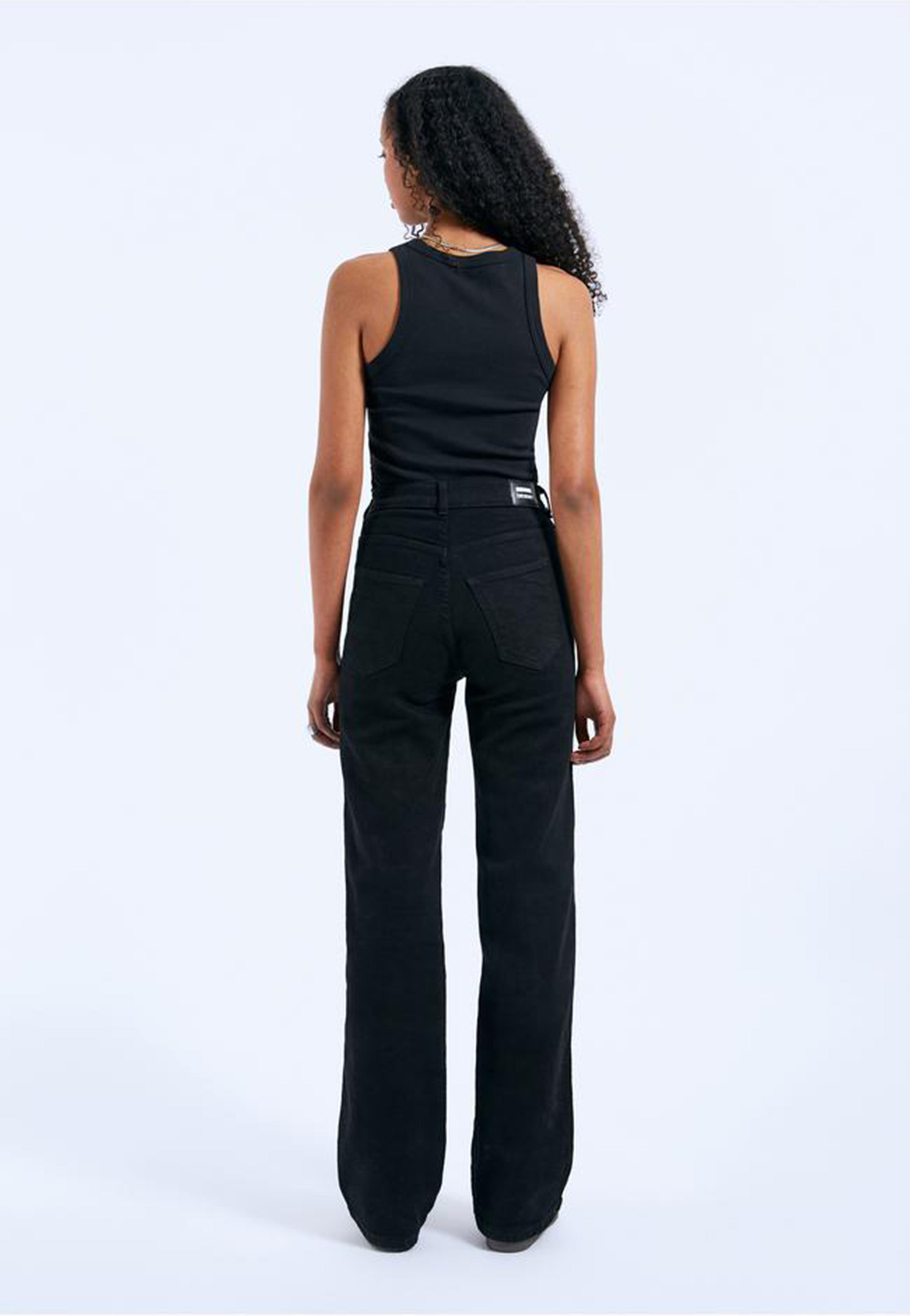 Dr. Denim - Moxy Straight Solid Black - Jeans | Women-Image