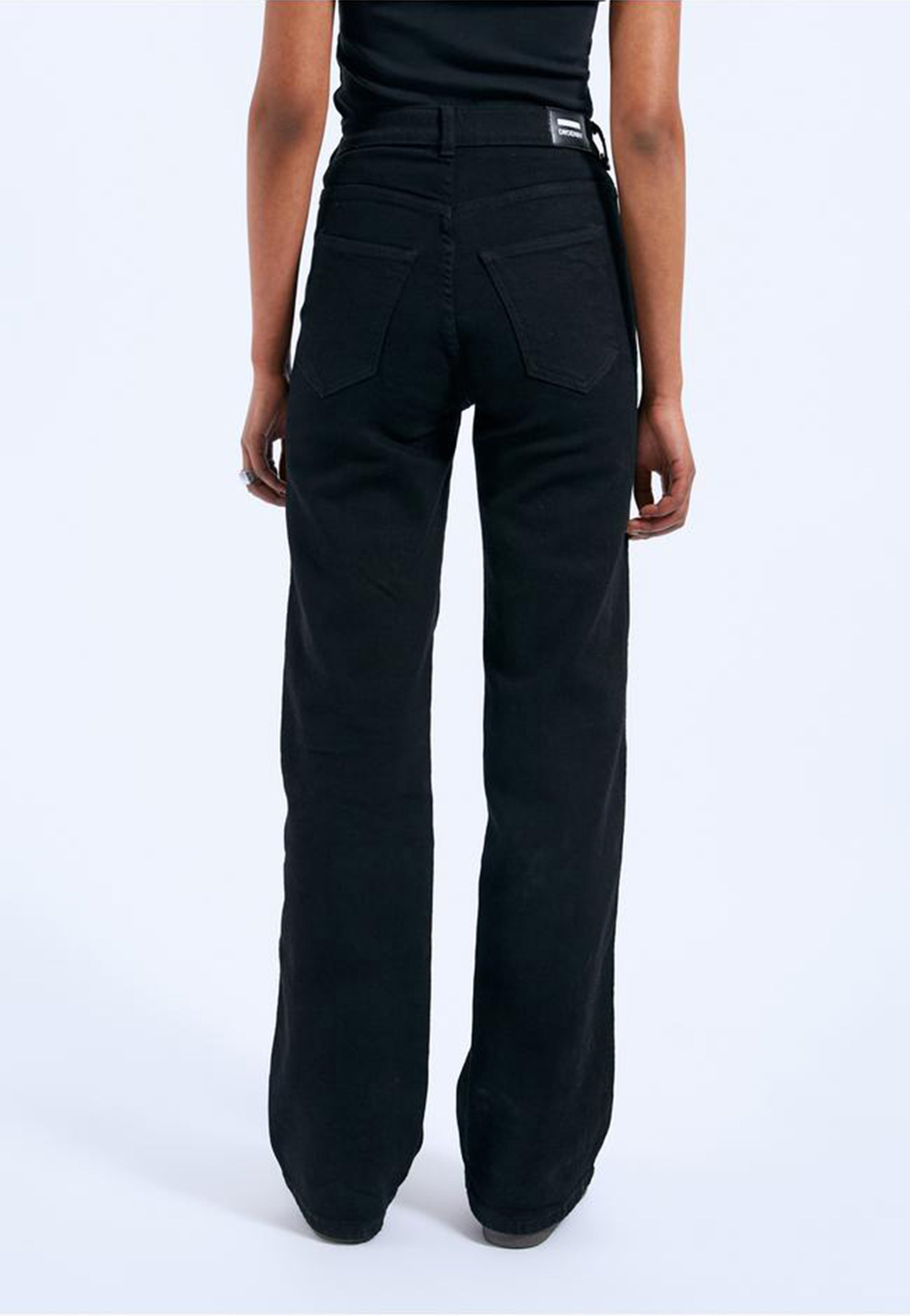 Dr. Denim - Moxy Straight Solid Black - Jeans | Women-Image