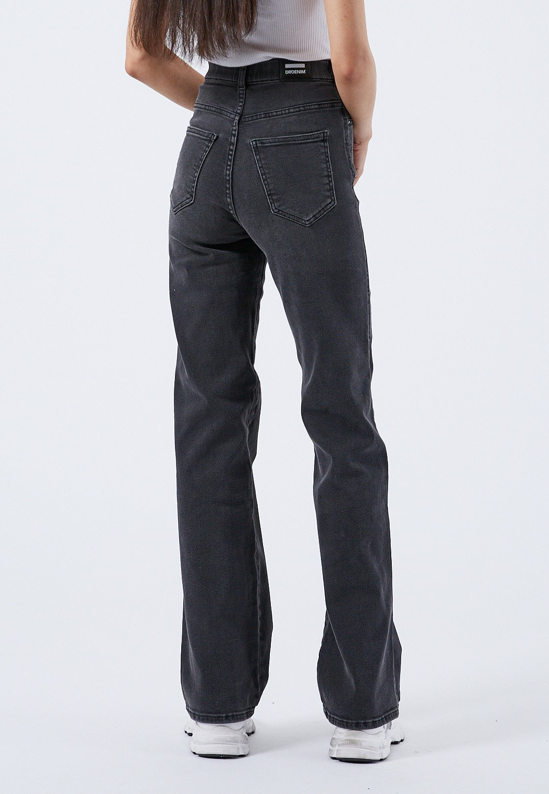 Dr. Denim - Moxy Straight Dark Grey Mist - Jeans | Women-Image