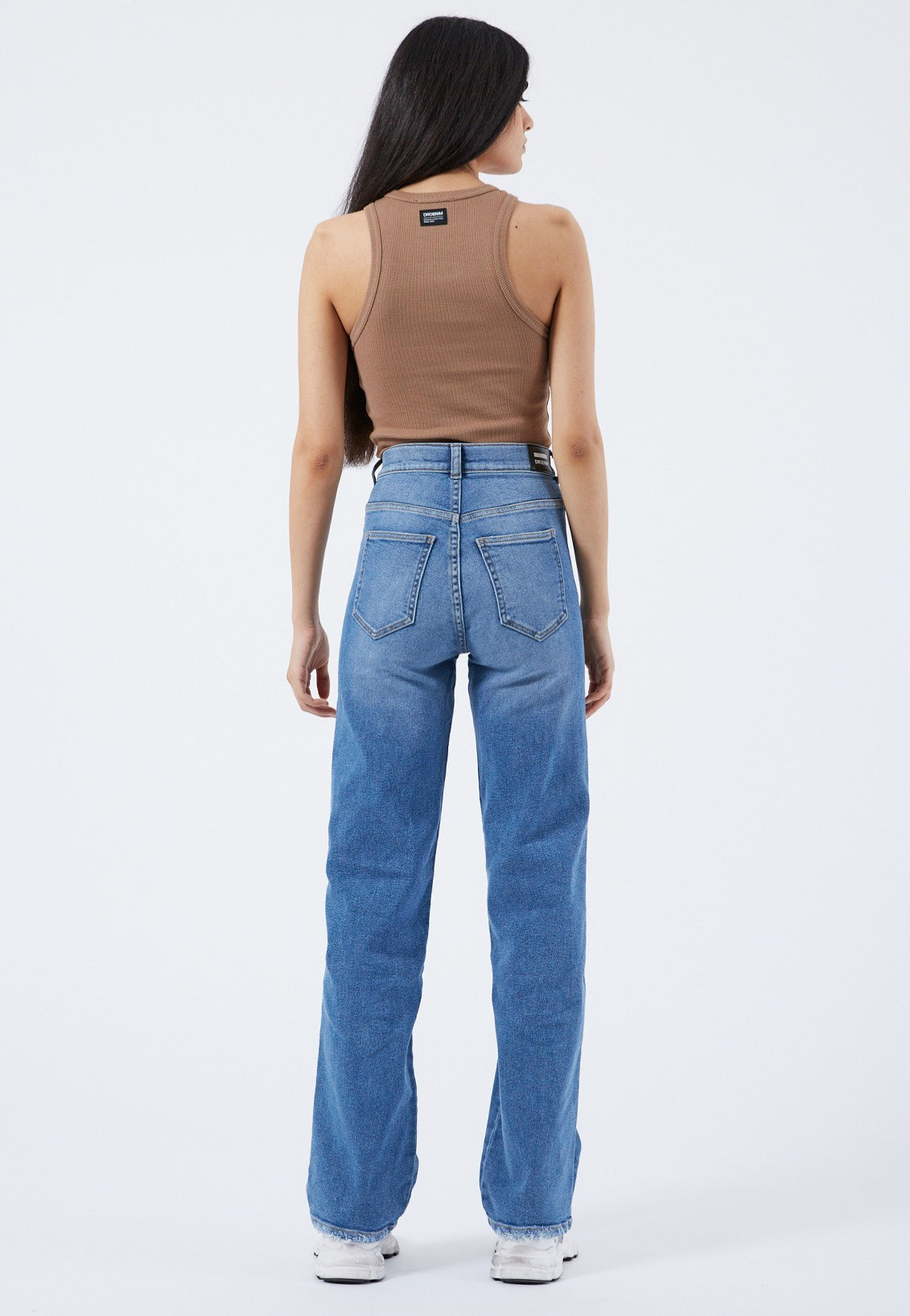 Dr. Denim - Moxy Straight Cape Sky Worn Hem - Jeans | Women-Image