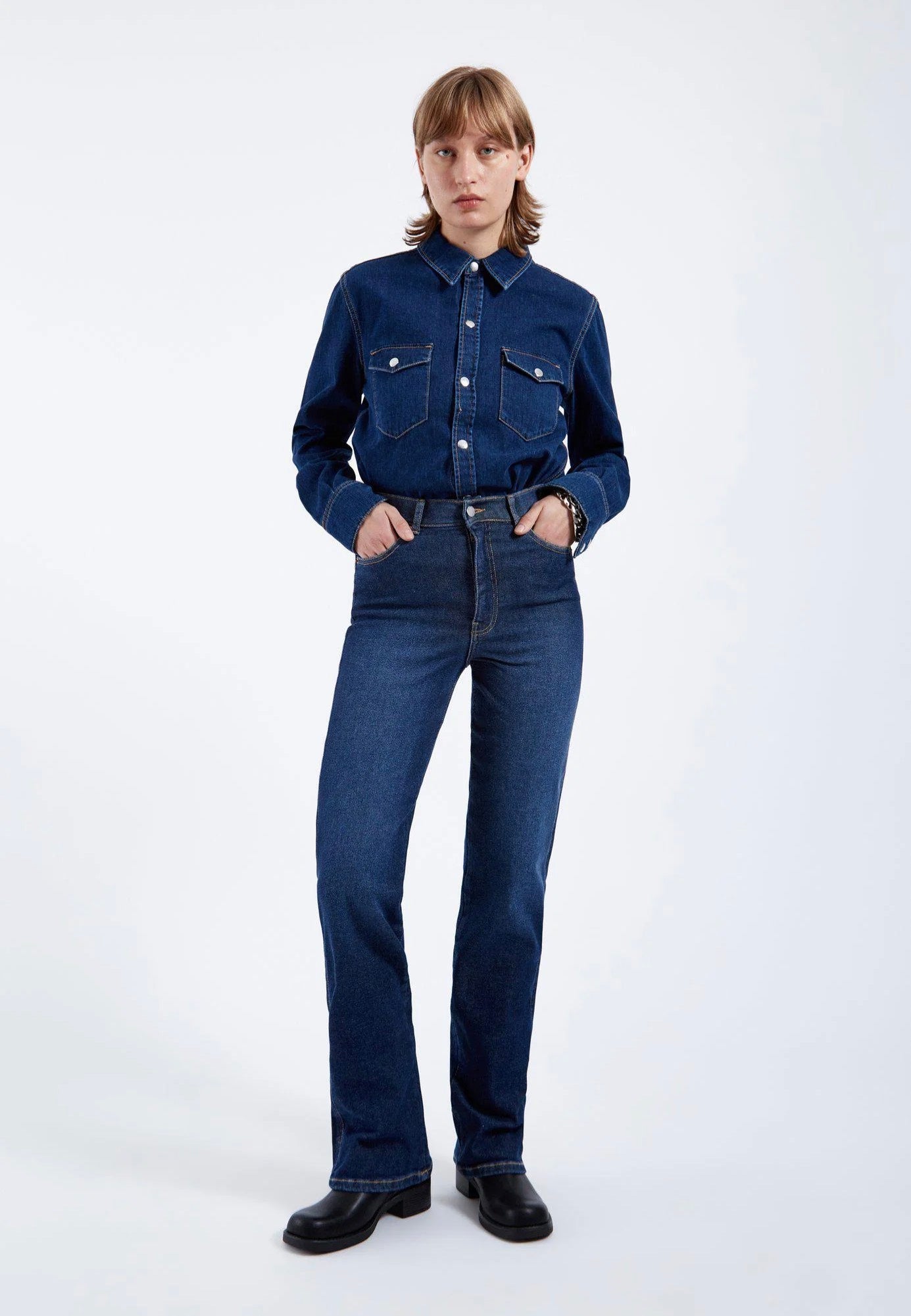 Dr. Denim - Moxy Straight Cape Deep Shade - Jeans | Women-Image