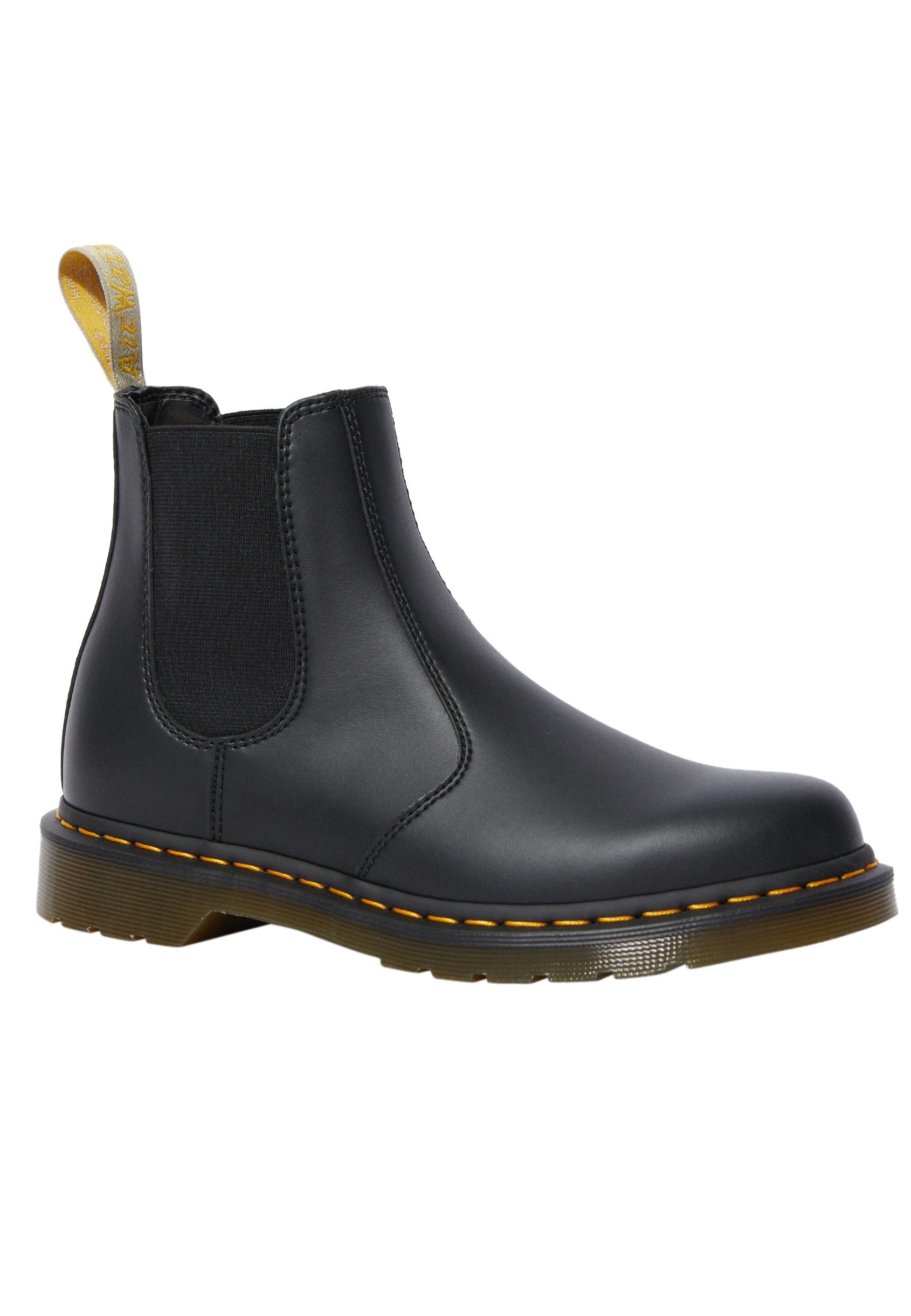 Dr.Martens VEGAN 2976 ブラックブーツ Dr. Martens - Vegan 2976 Chelsea Boots Black Felix Rub Off - Buty