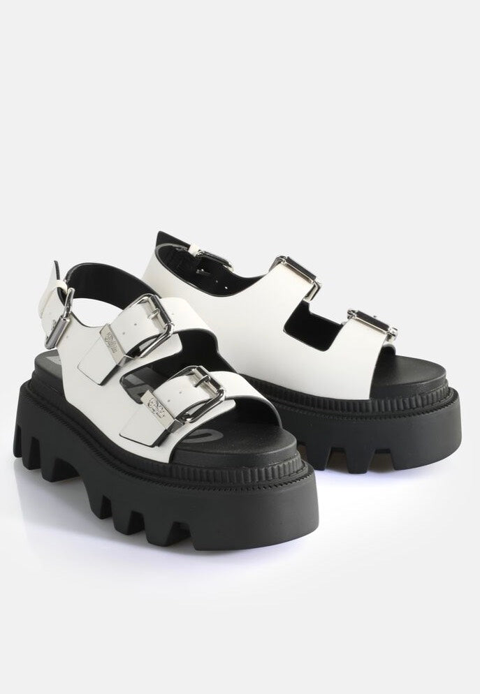 Buffalo - Flora On Vegan Nappa White - Girl Sandals | Women-Image