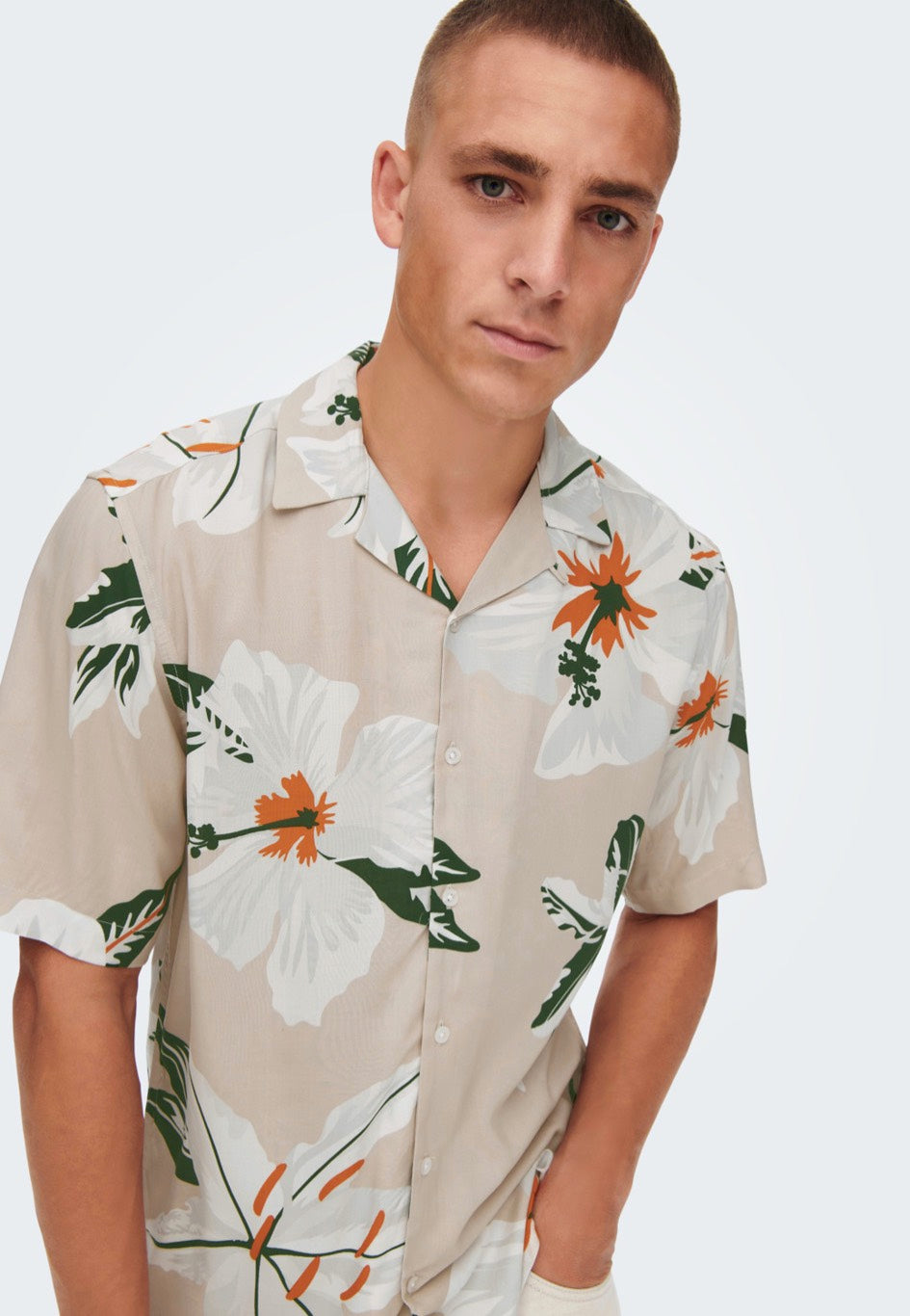 Only & Sons - Dan Life Reg Silver Lining - Shirt | Men-Image