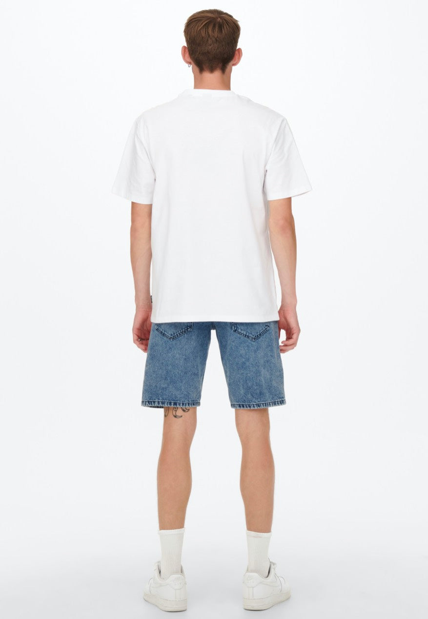 Only & Sons - Onsfred Rlx Bright White - T-Shirt | Men-Image