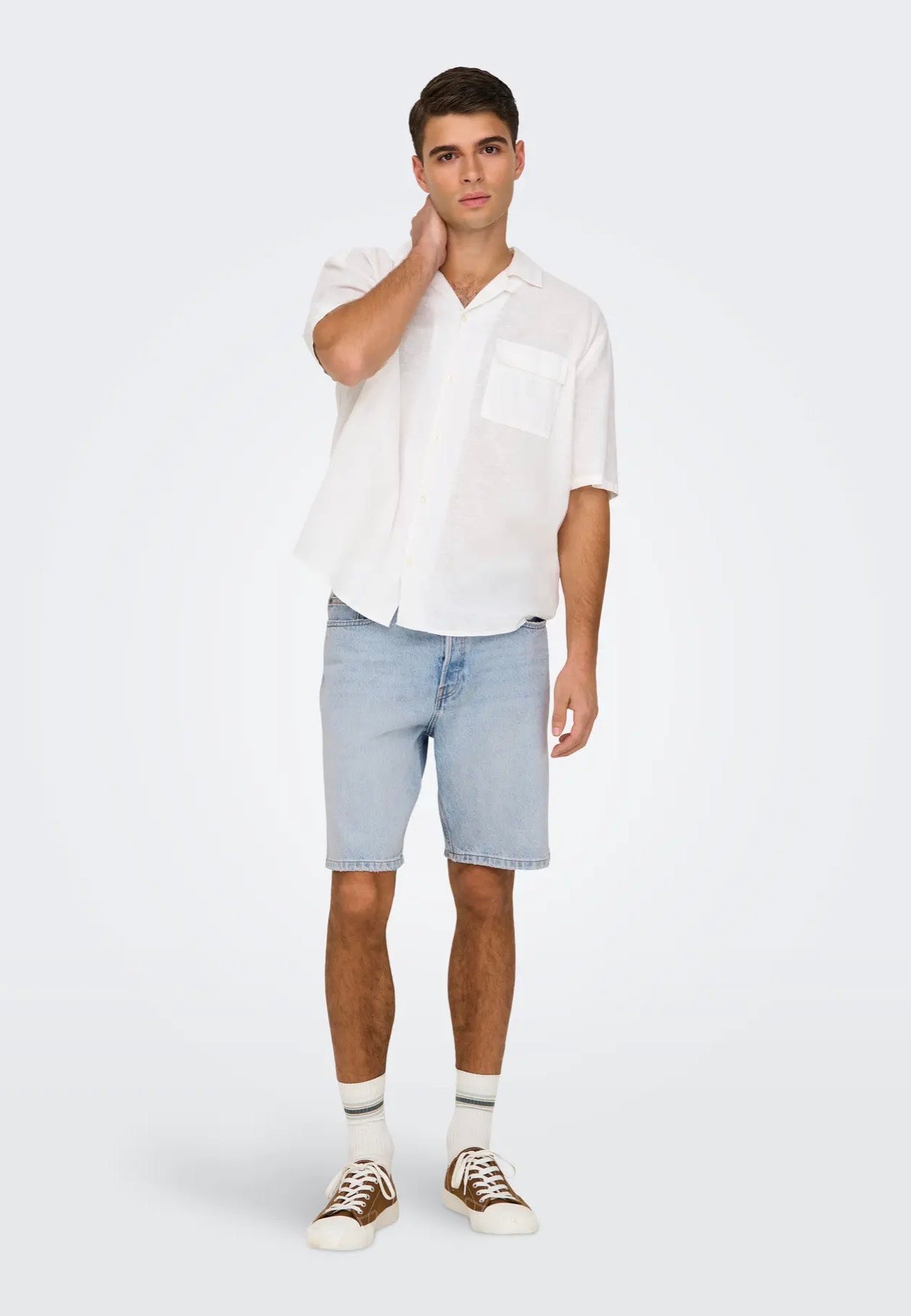 Only & Sons - Edge Light Blue Denim - Shorts | Men-Image