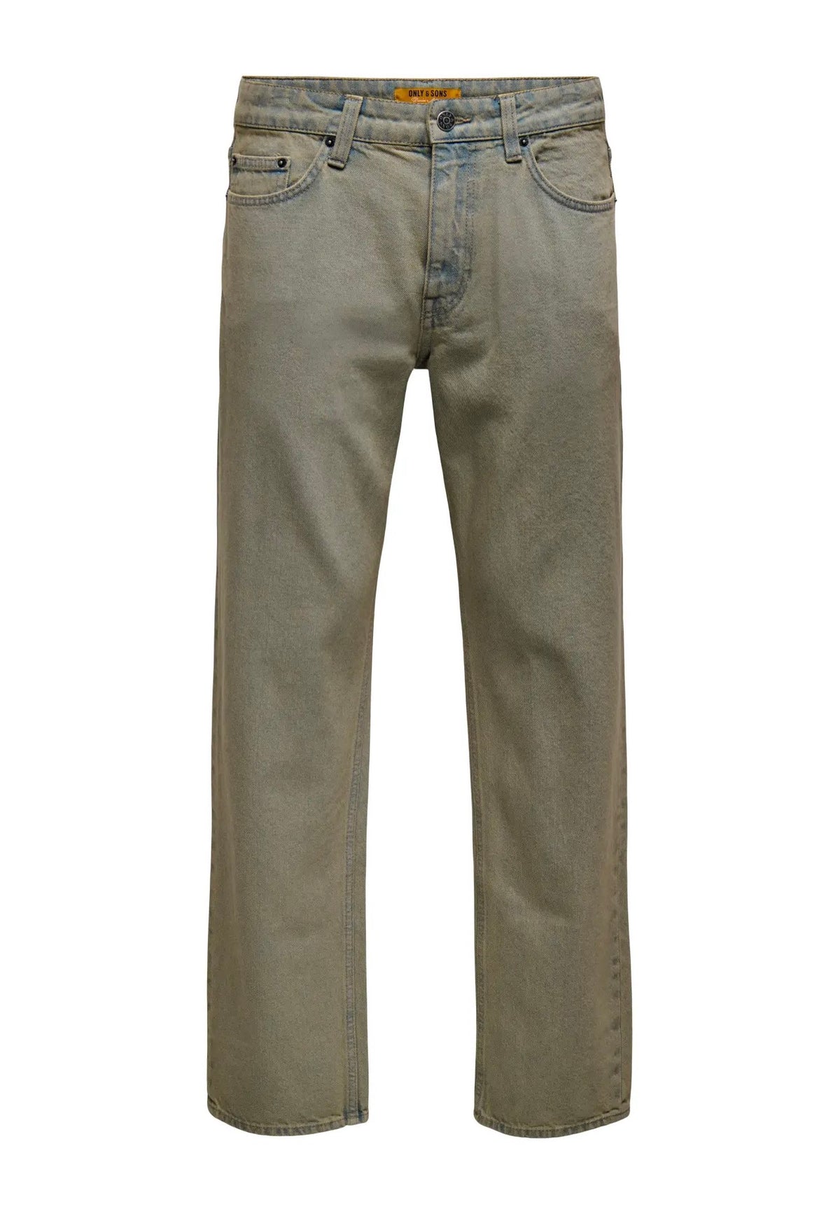 Only & Sons Edge Straight Denim Overdye Brown Jeans | Men-Image