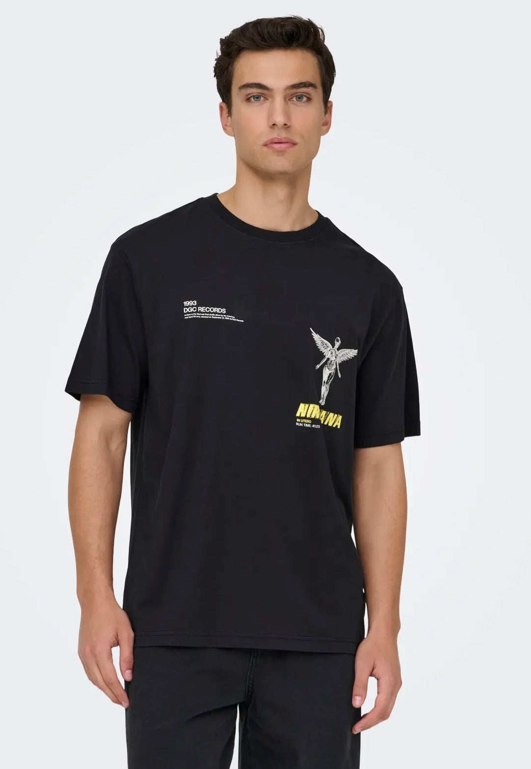 Only & Sons - Nirvana Life Jet Black - T-Shirt | Men-Image