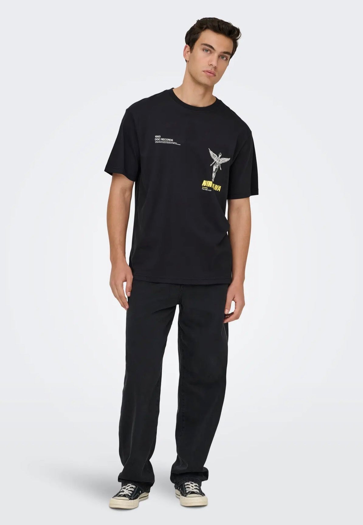 Only & Sons - Nirvana Life Jet Black - T-Shirt | Men-Image