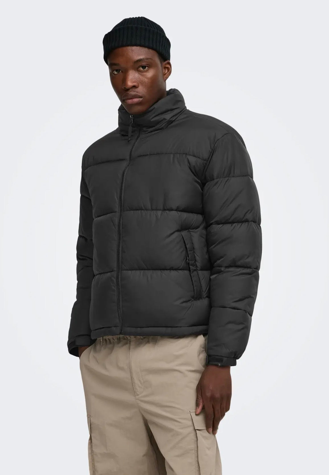 Only & Sons Maverick Puffer Black/Black Veste | Men-Image
