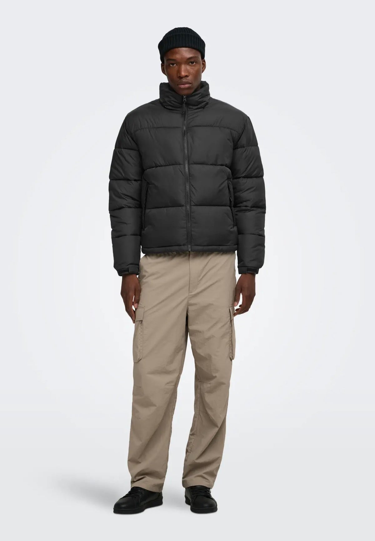 Only & Sons Maverick Puffer Black/Black Veste | Men-Image