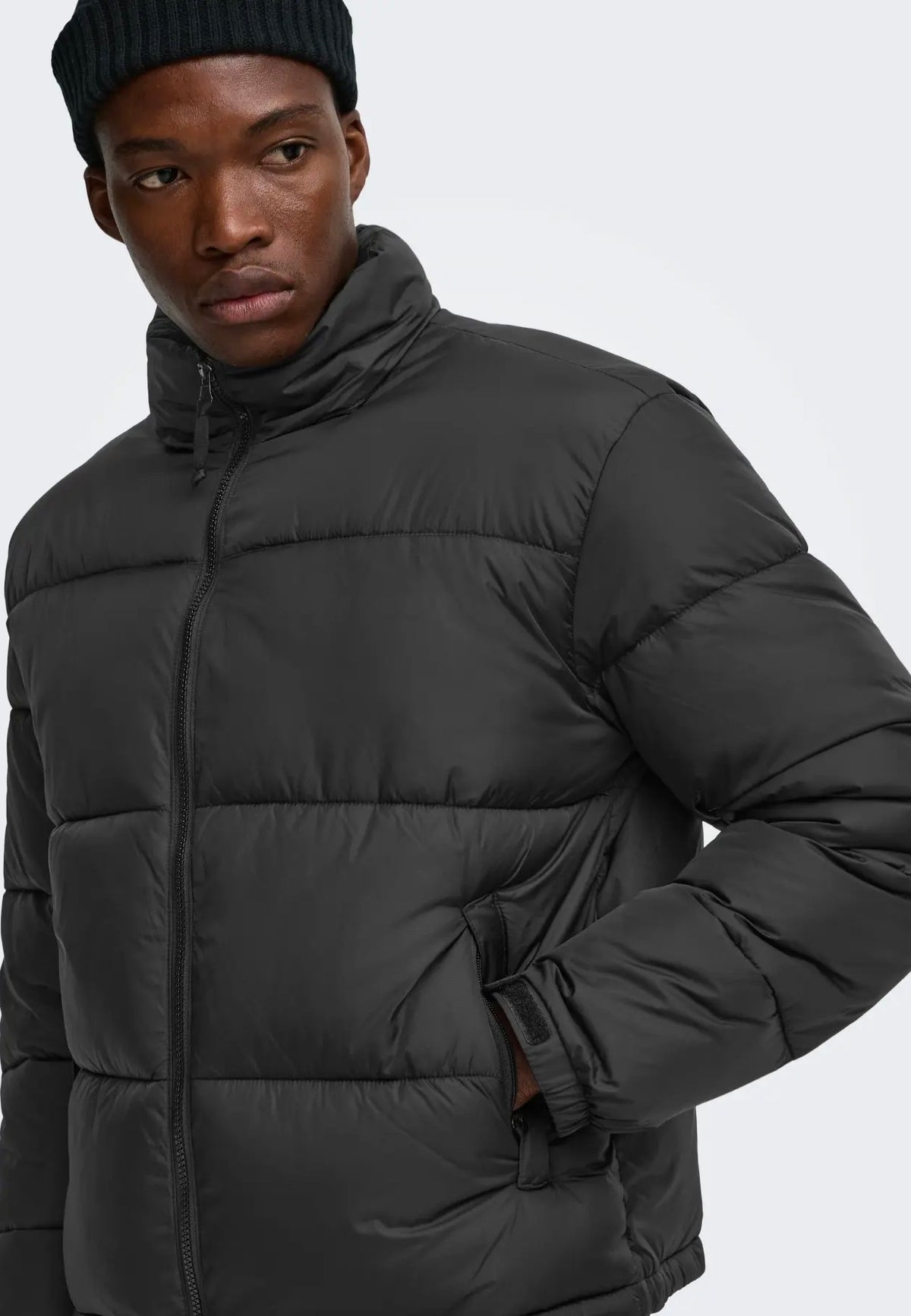 Only & Sons Maverick Puffer Black/Black Veste | Men-Image