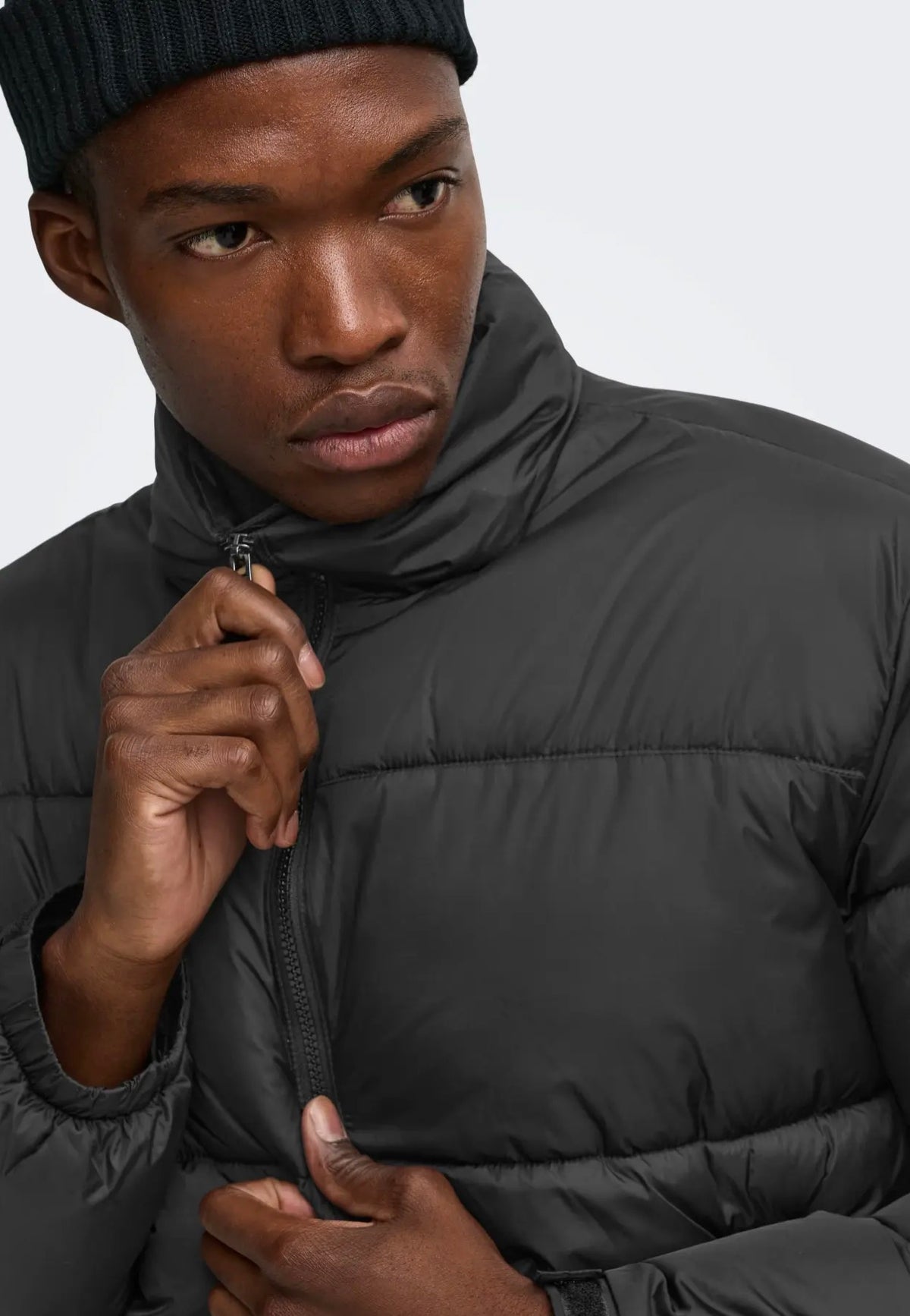 Only & Sons Maverick Puffer Black/Black Veste | Men-Image