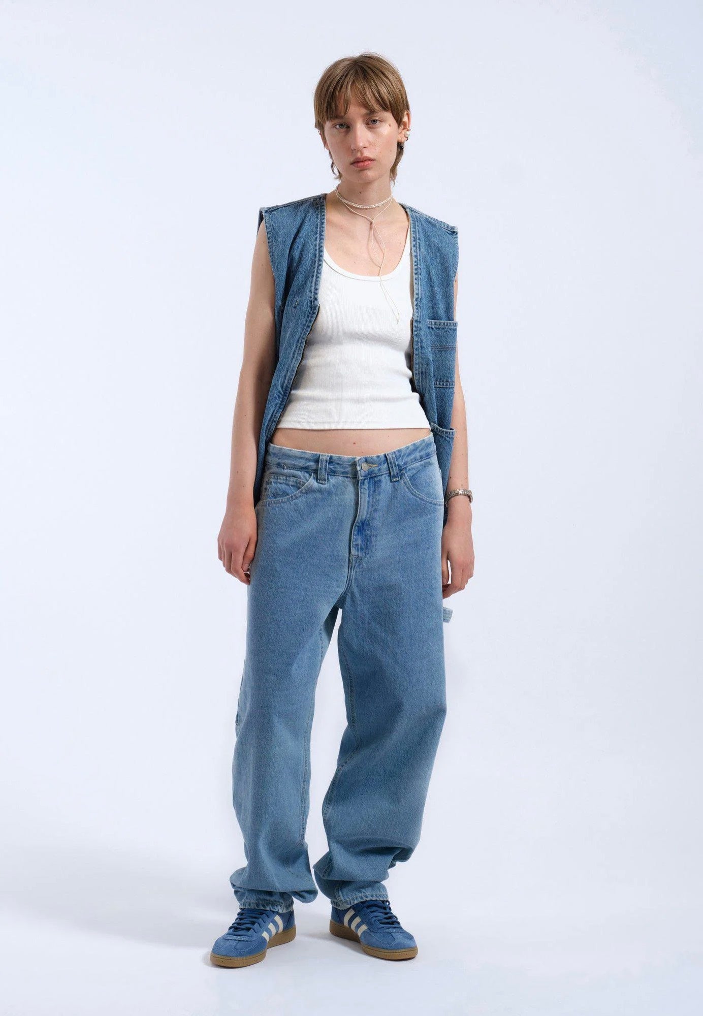 Dr. Denim - Faye Worker Stream Sky Retro Contrast - Jeans | Women-Image